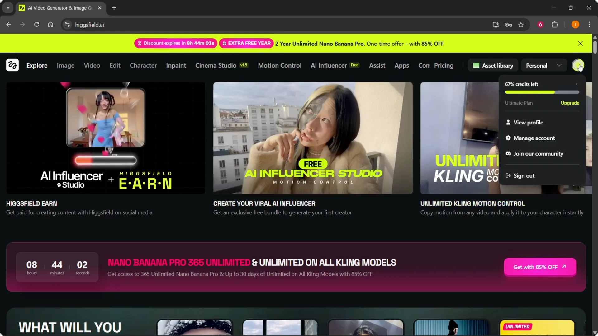 Using Higgsfield Promo Code: A Quick and Easy Guide screenshot 2