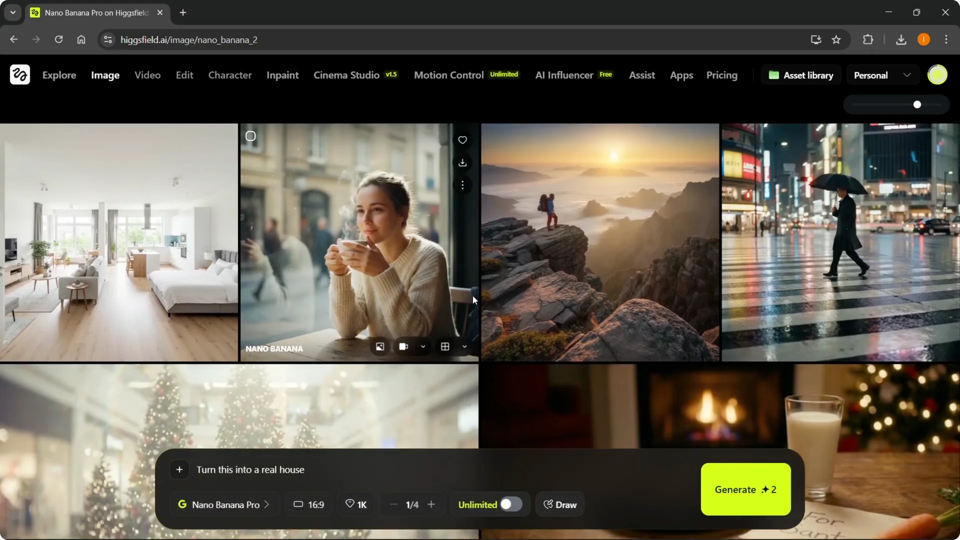 Using Nano Banana Pro with Higgsfield: A Quick Guide screenshot 1
