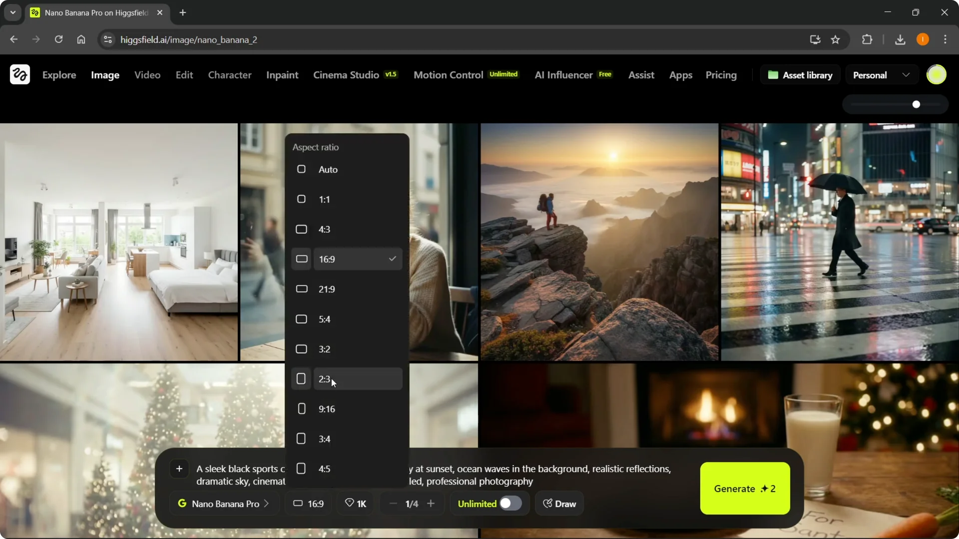 Using Nano Banana Pro with Higgsfield: A Quick Guide screenshot 3