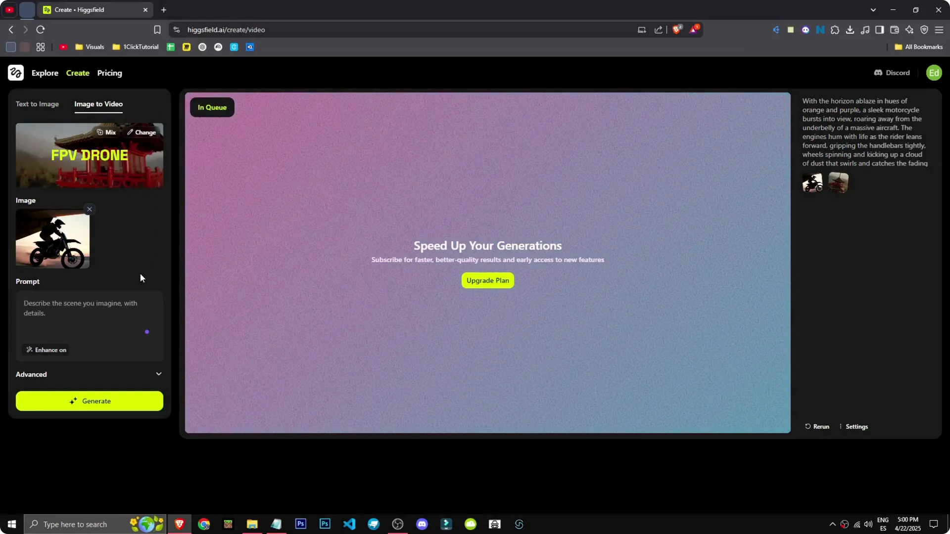 Create Realistic Videos Automatically Using Higgsfield AI screenshot 5