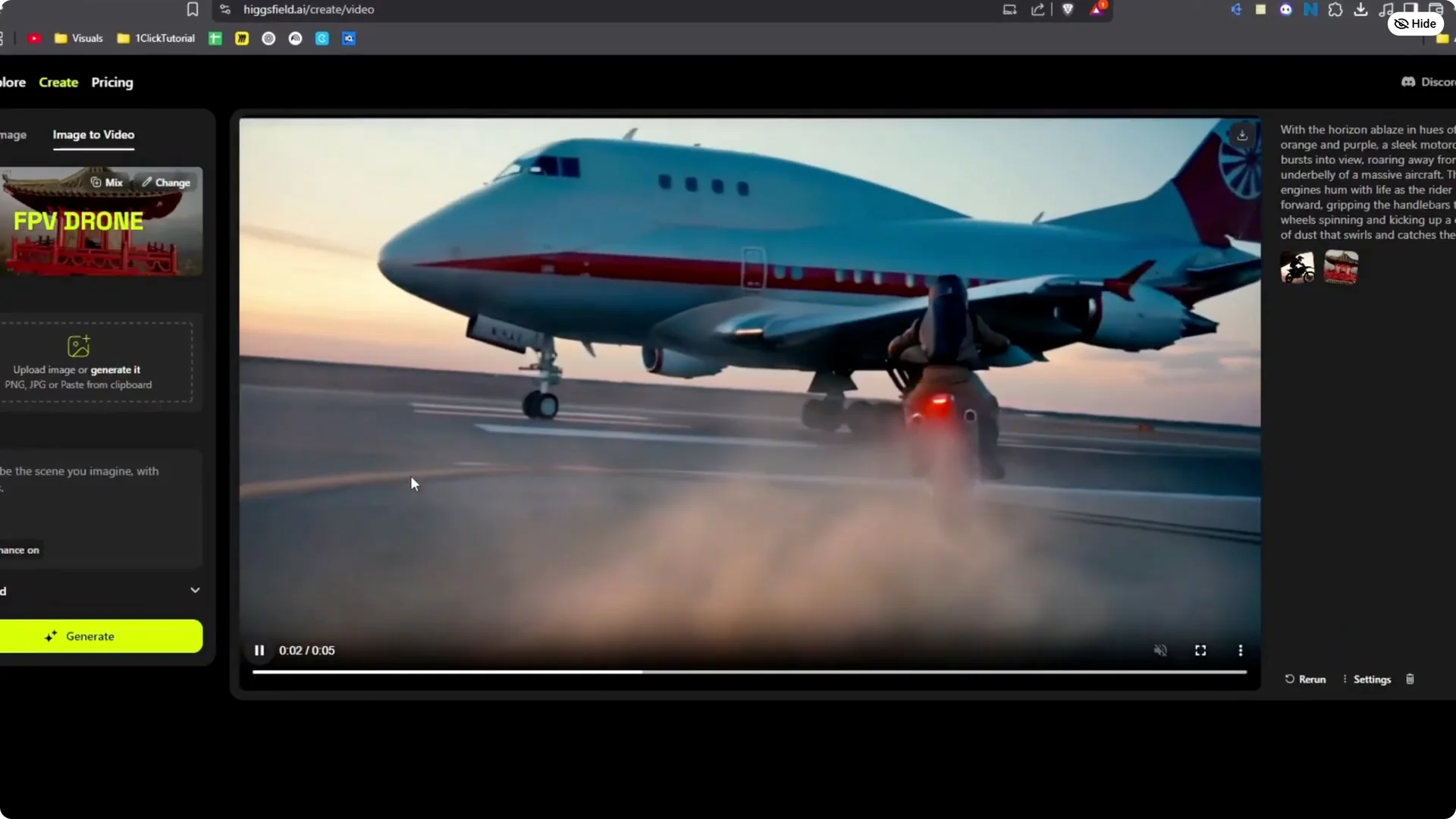 Create Realistic Videos Automatically Using Higgsfield AI screenshot 8