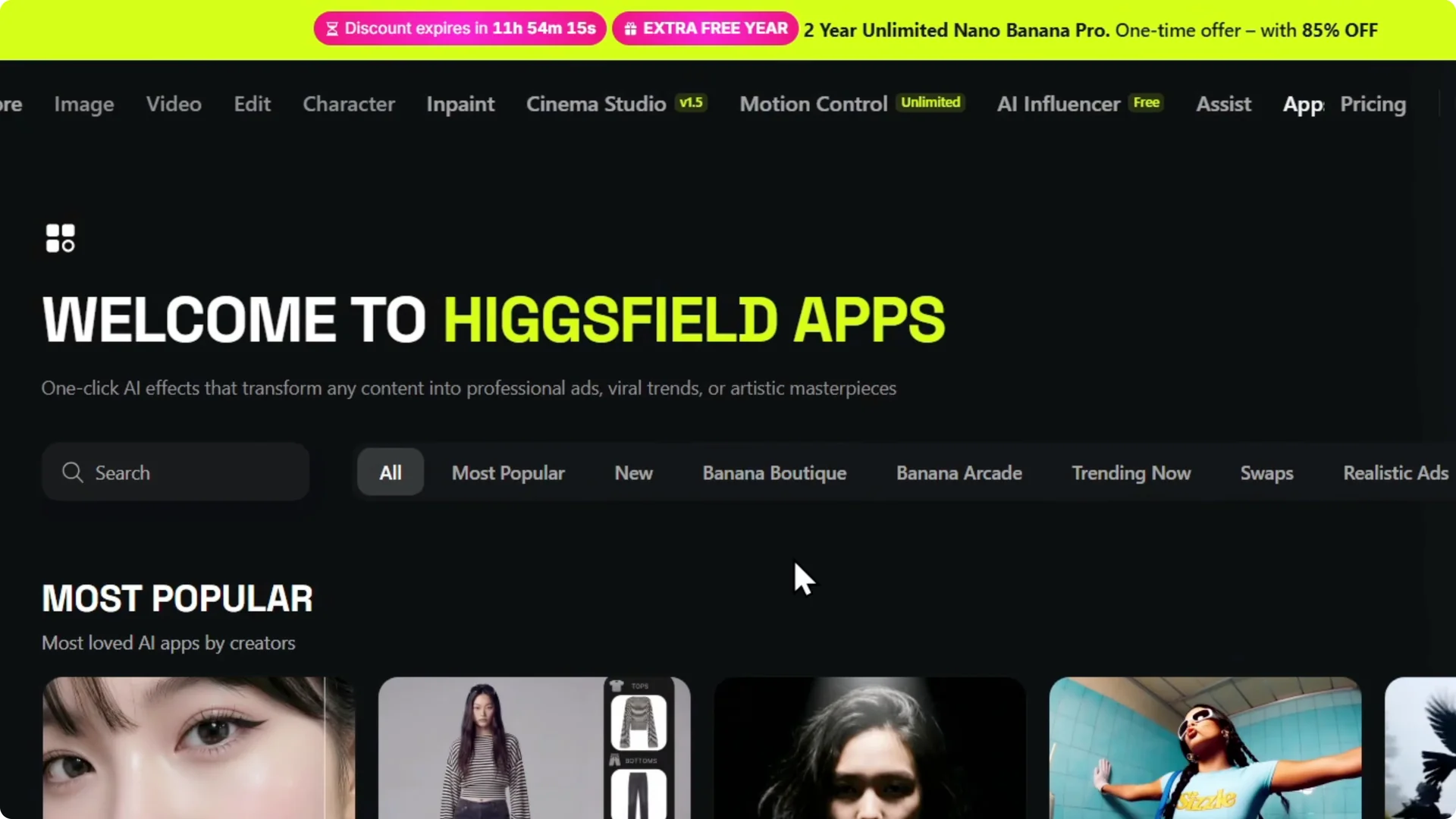 Higgsfield AI: Find Cool Apps You’ll Really Use Easily screenshot 3