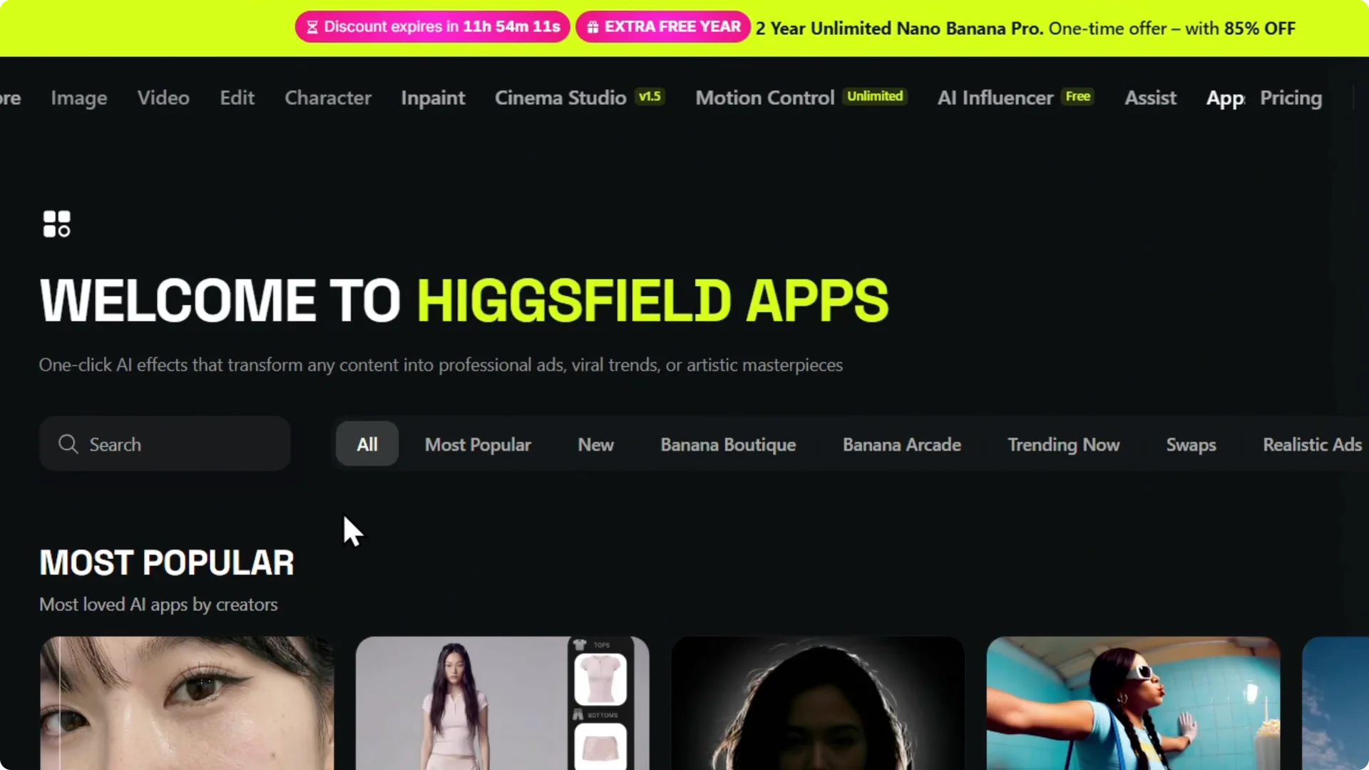 Higgsfield AI: Find Cool Apps You’ll Really Use Easily screenshot 4