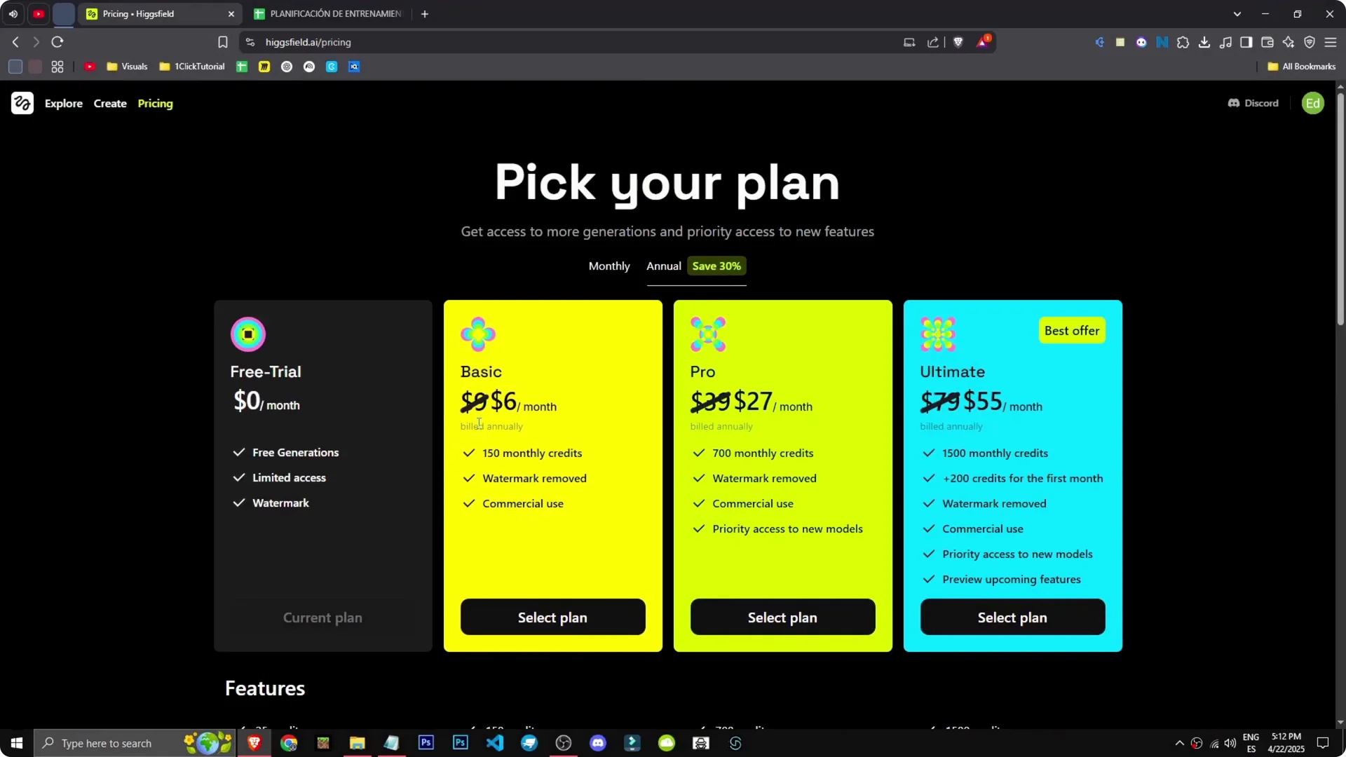 HiggsField AI Plans and Pricing: Which Yields the Best Profit? screenshot 1