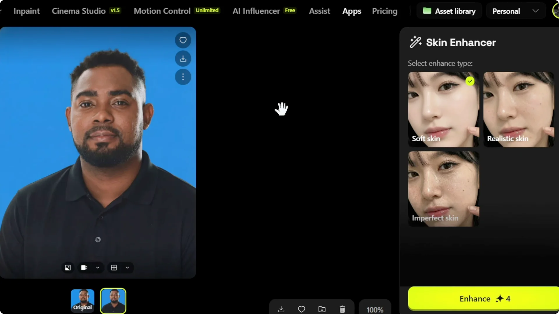 How Higgsfield AI Transforms Skin Quality: Easy Tutorial screenshot 7
