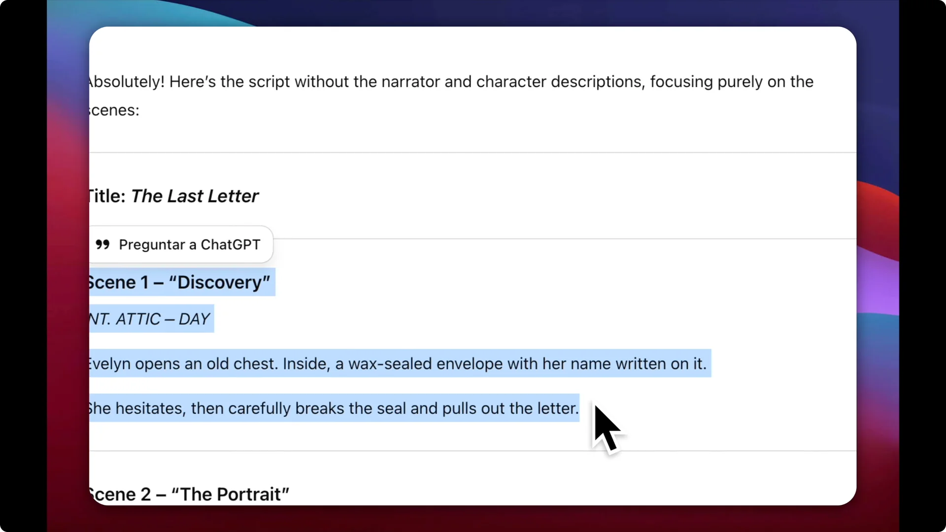 How I Transformed a Basic Script into a Pixar-Style Film Using AI screenshot 6