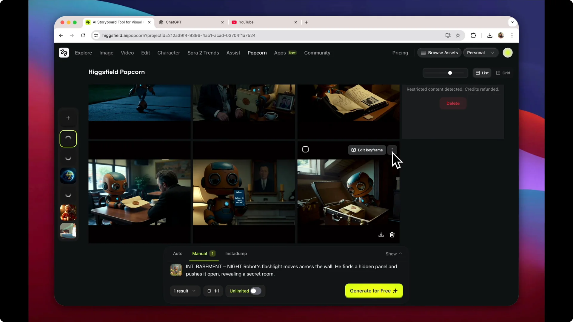 How I Transformed a Basic Script into a Pixar-Style Film Using AI screenshot 9