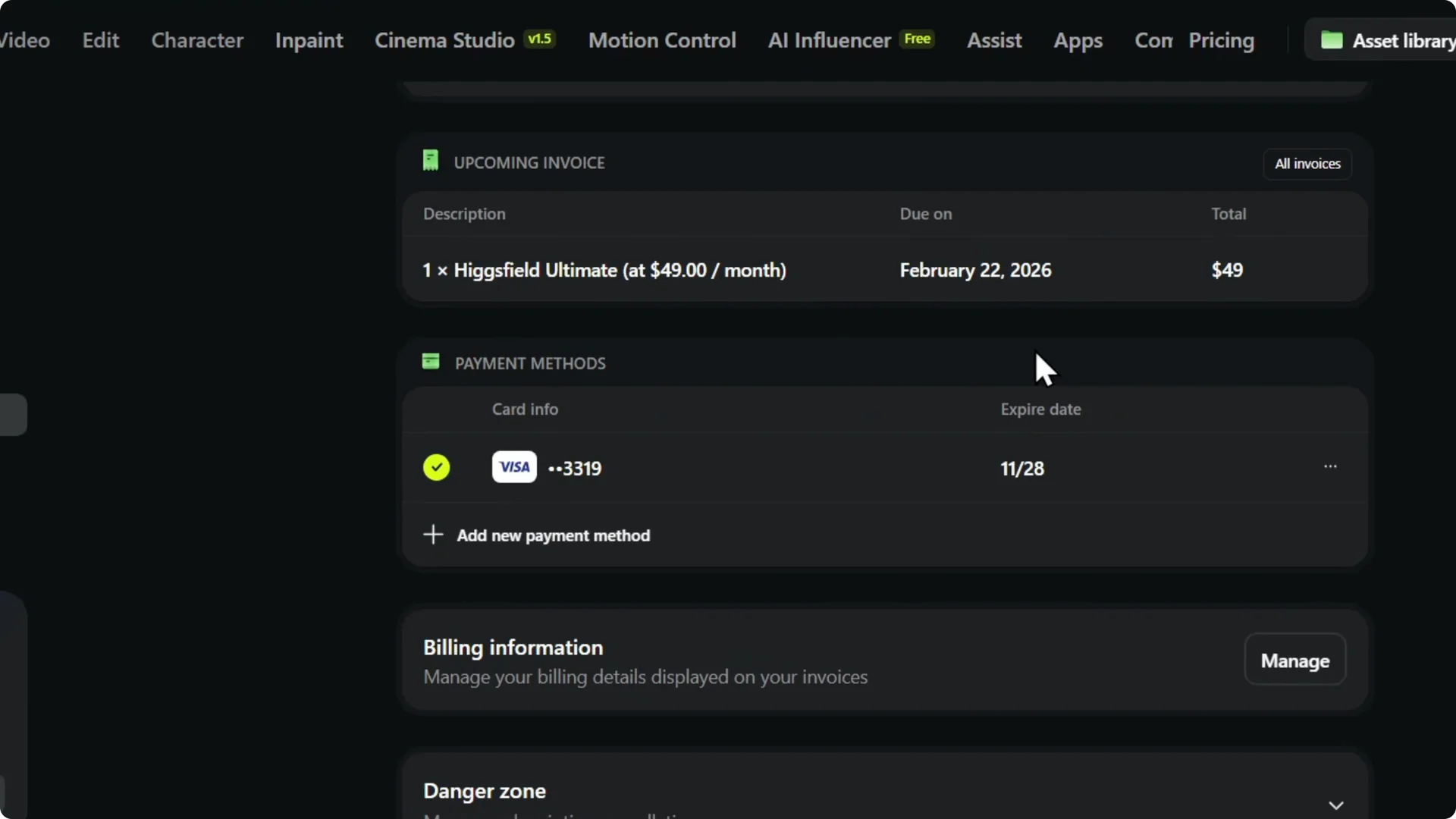 How to Add a Payment Method on Higgsfield AI Quickly screenshot 4