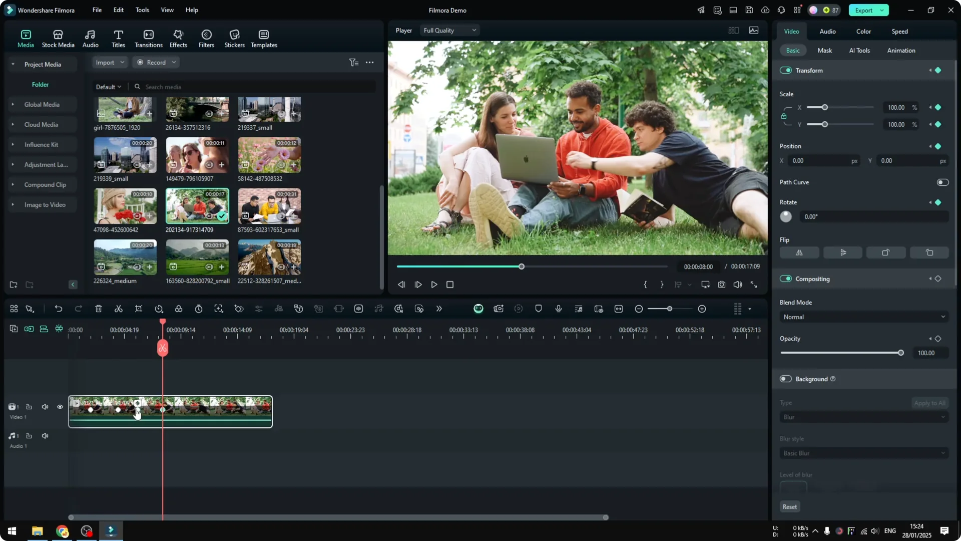 How to Add Smooth Zoom in Effect in Filmora screenshot 7