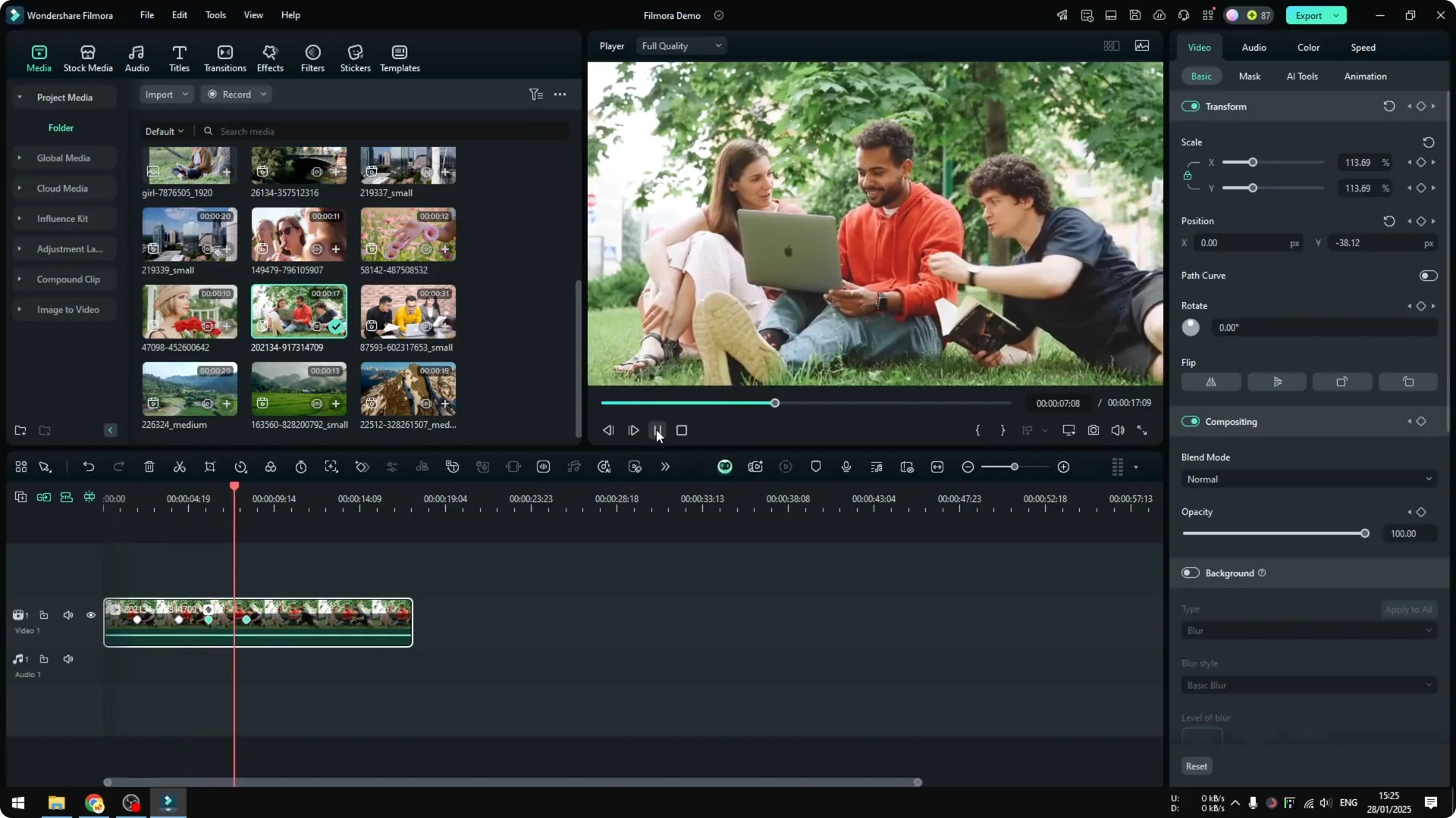 How to Add Smooth Zoom in Effect in Filmora screenshot 8