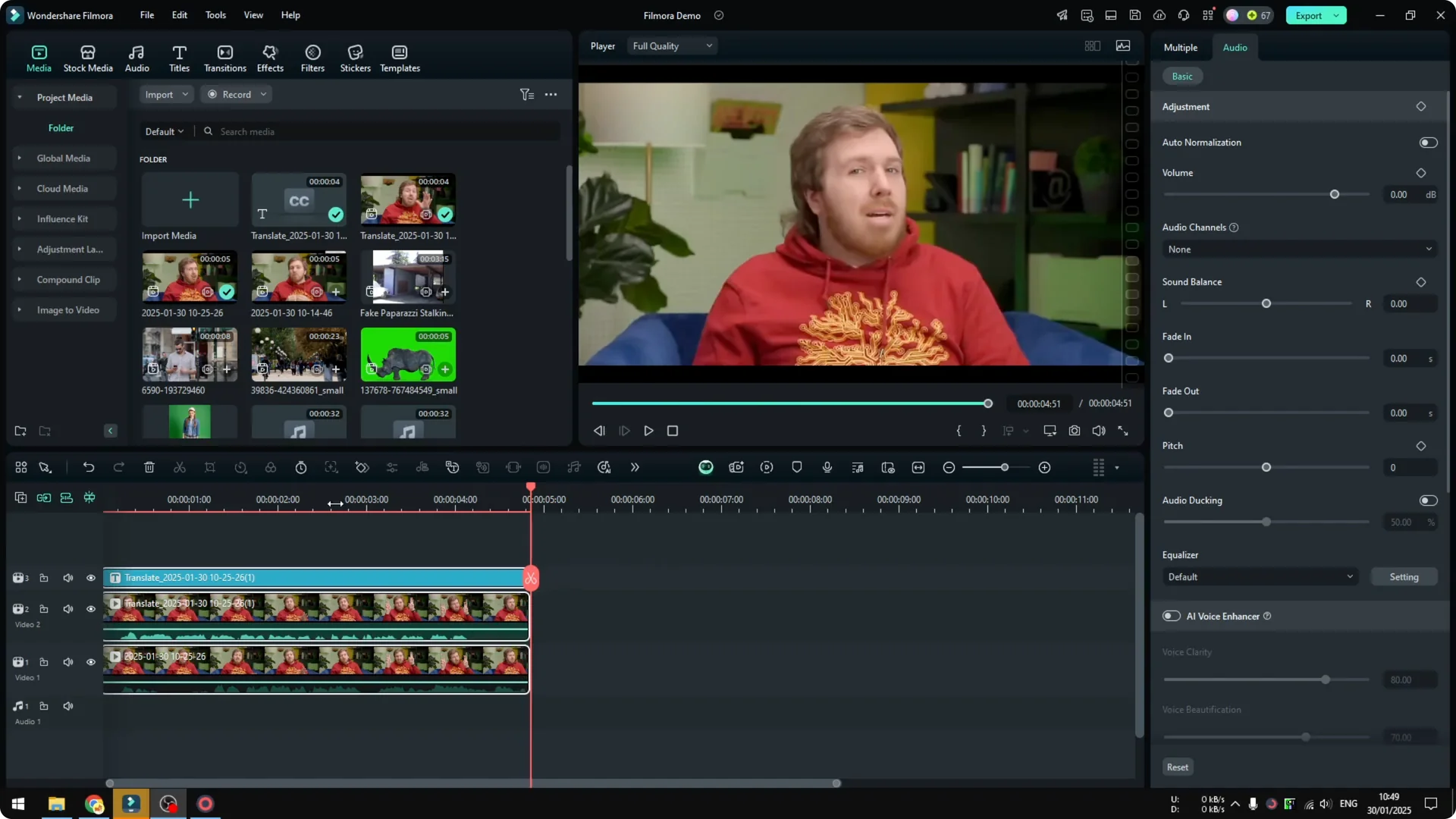 How to AI Translate Video in Filmora screenshot 6