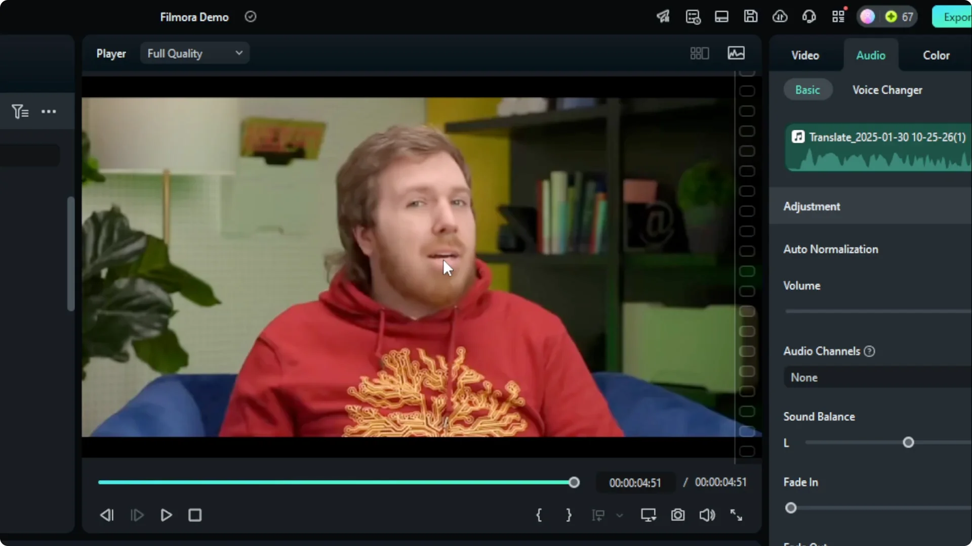 How to AI Translate Video in Filmora screenshot 8
