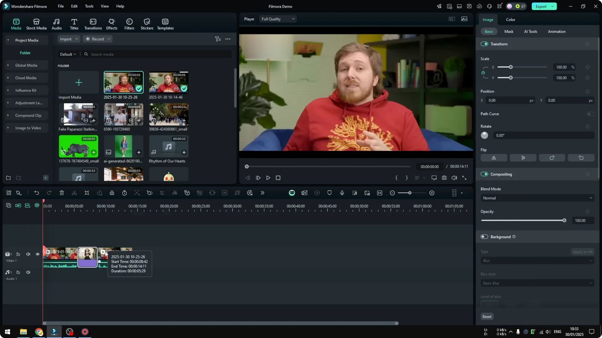 How to Apply Audio Ducking Effect in Filmora screenshot 1