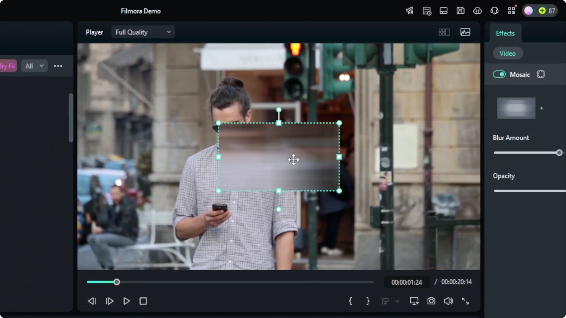 How to Censor Face in Filmora Using AI screenshot 1