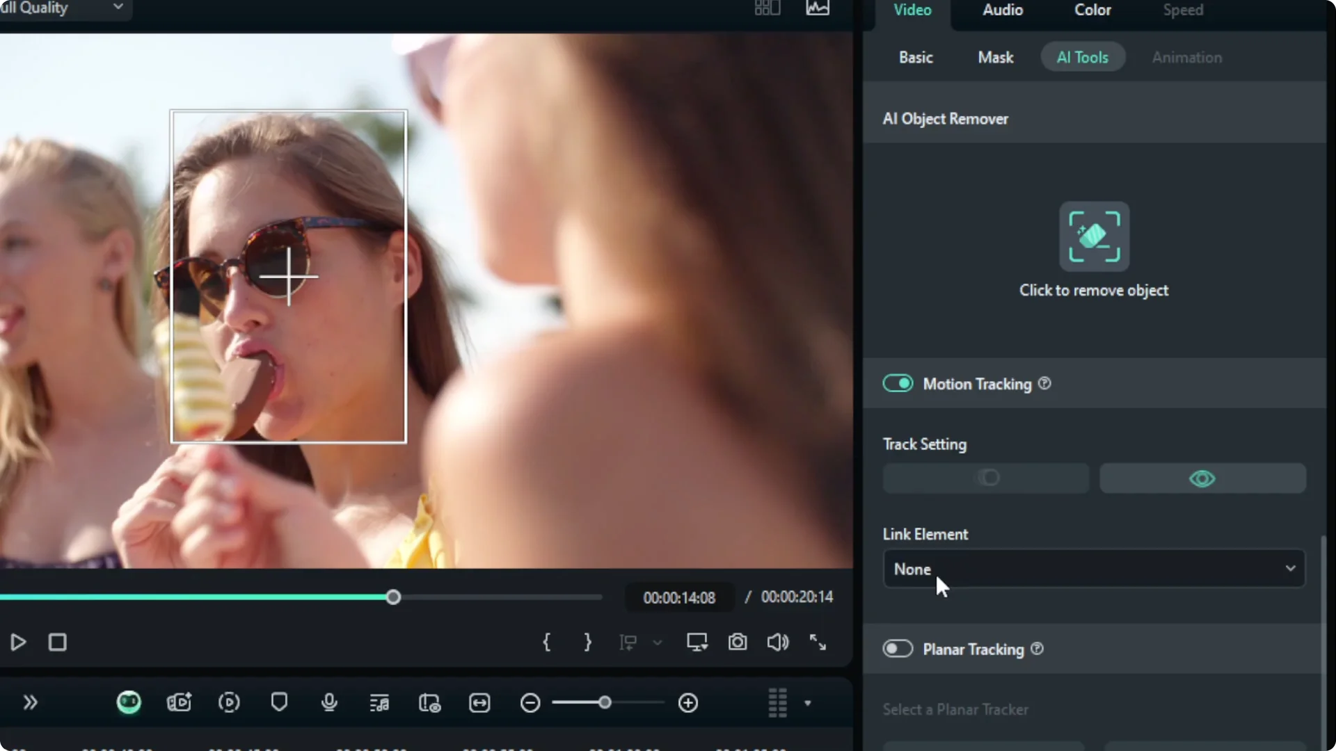 How to Censor Face in Filmora Using AI screenshot 5