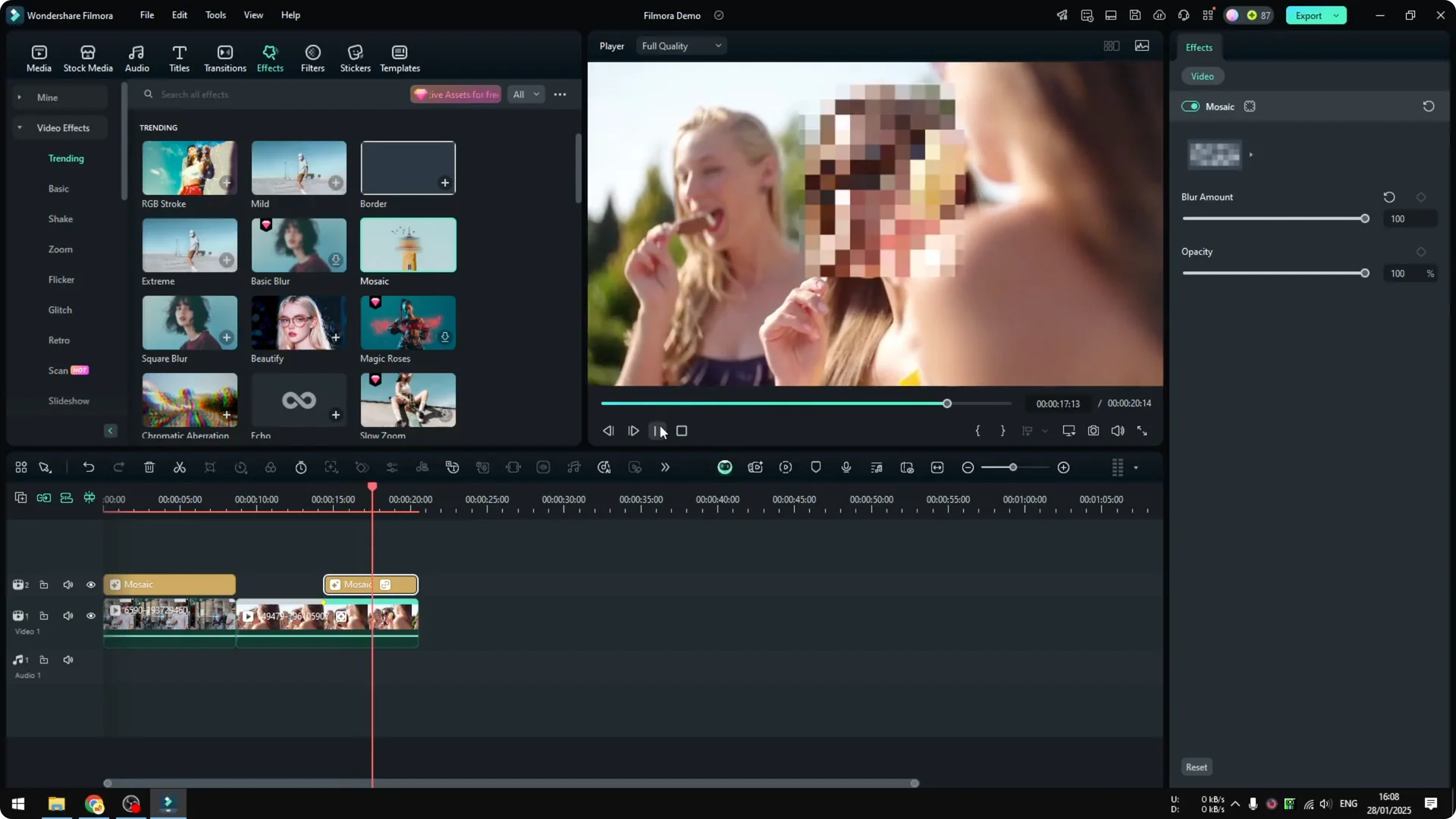 How to Censor Face in Filmora Using AI screenshot 6