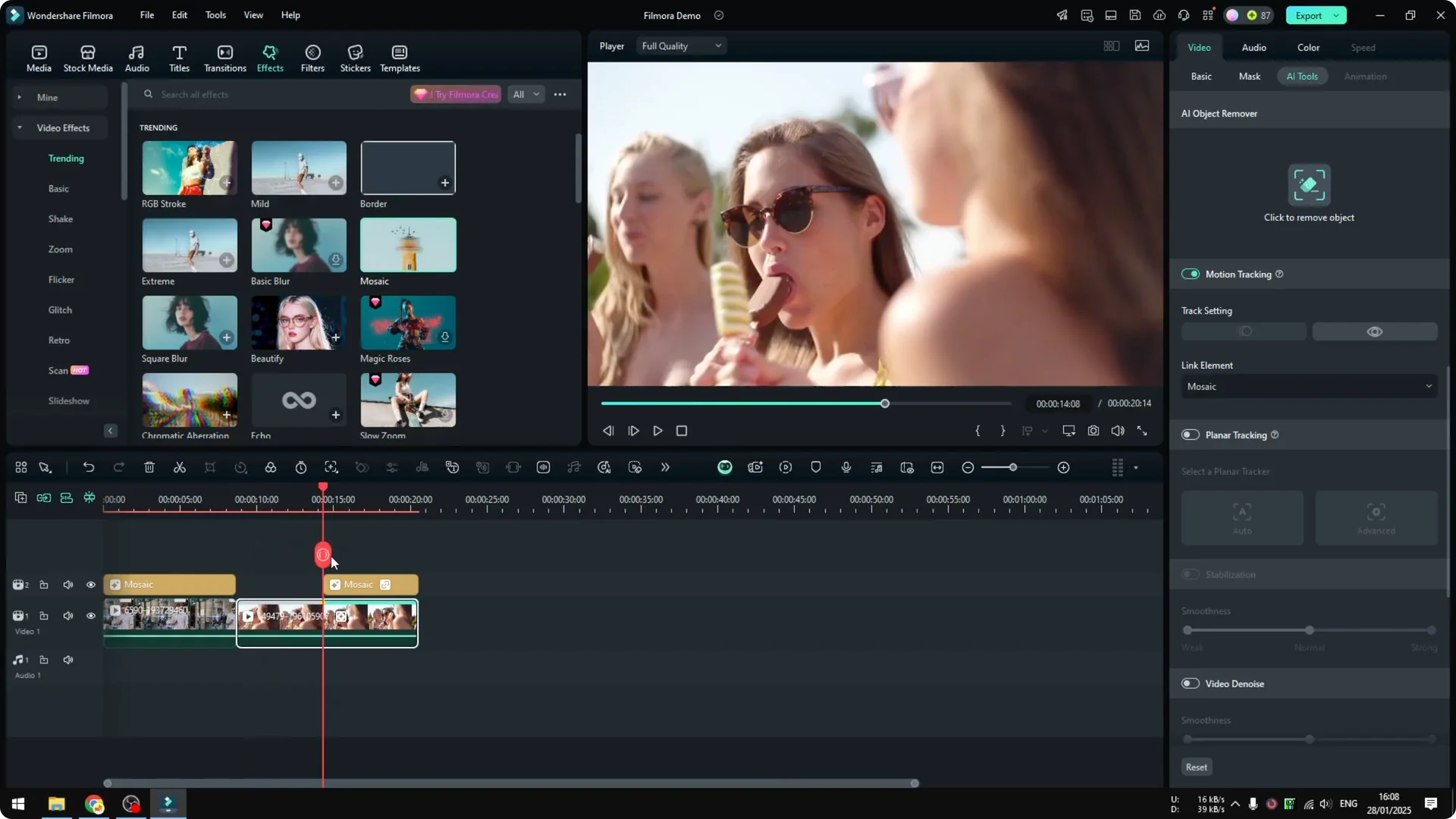 How to Censor Face in Filmora Using AI screenshot 7