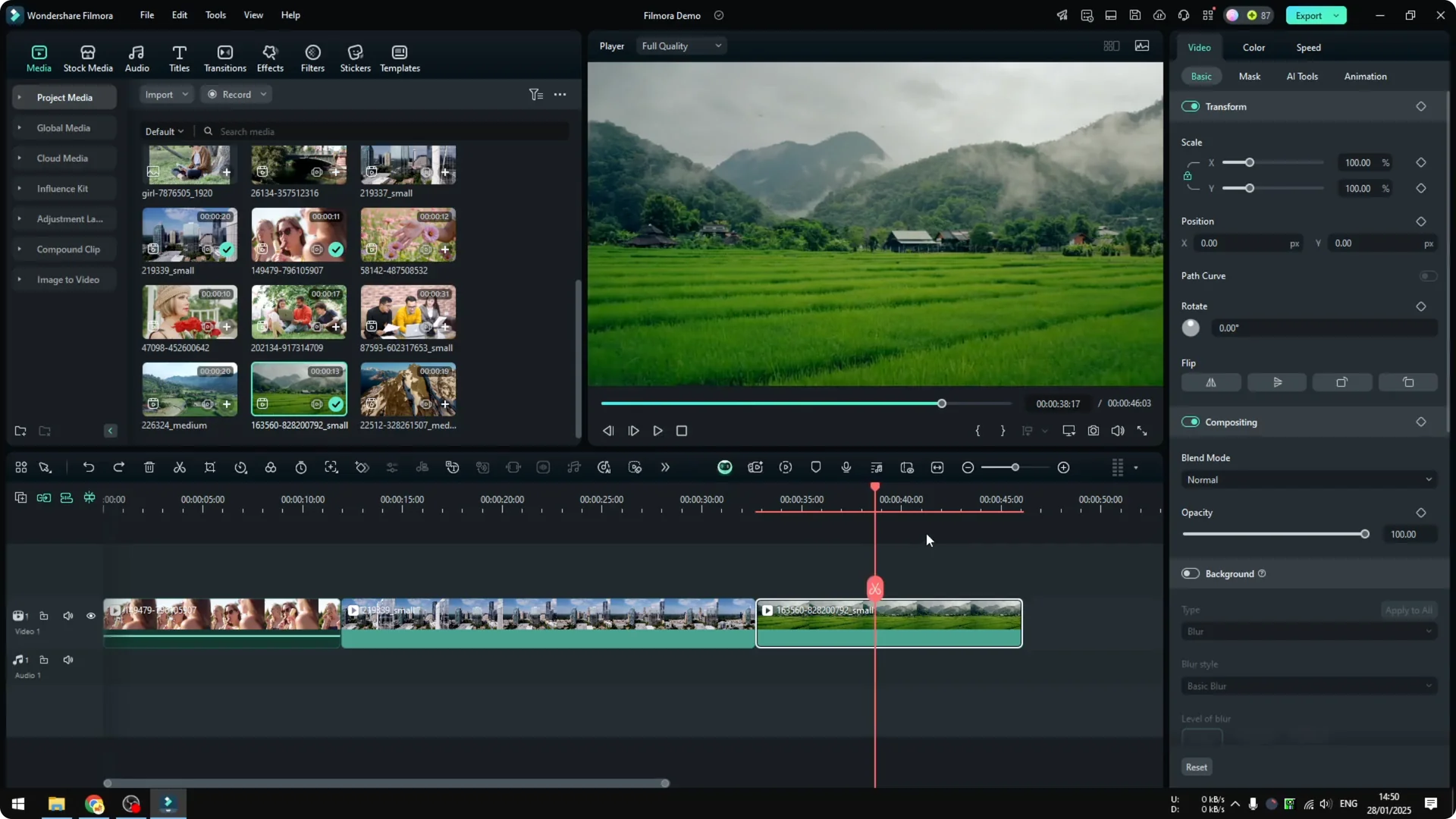 How to Color Grading in Filmora Using AI screenshot 1