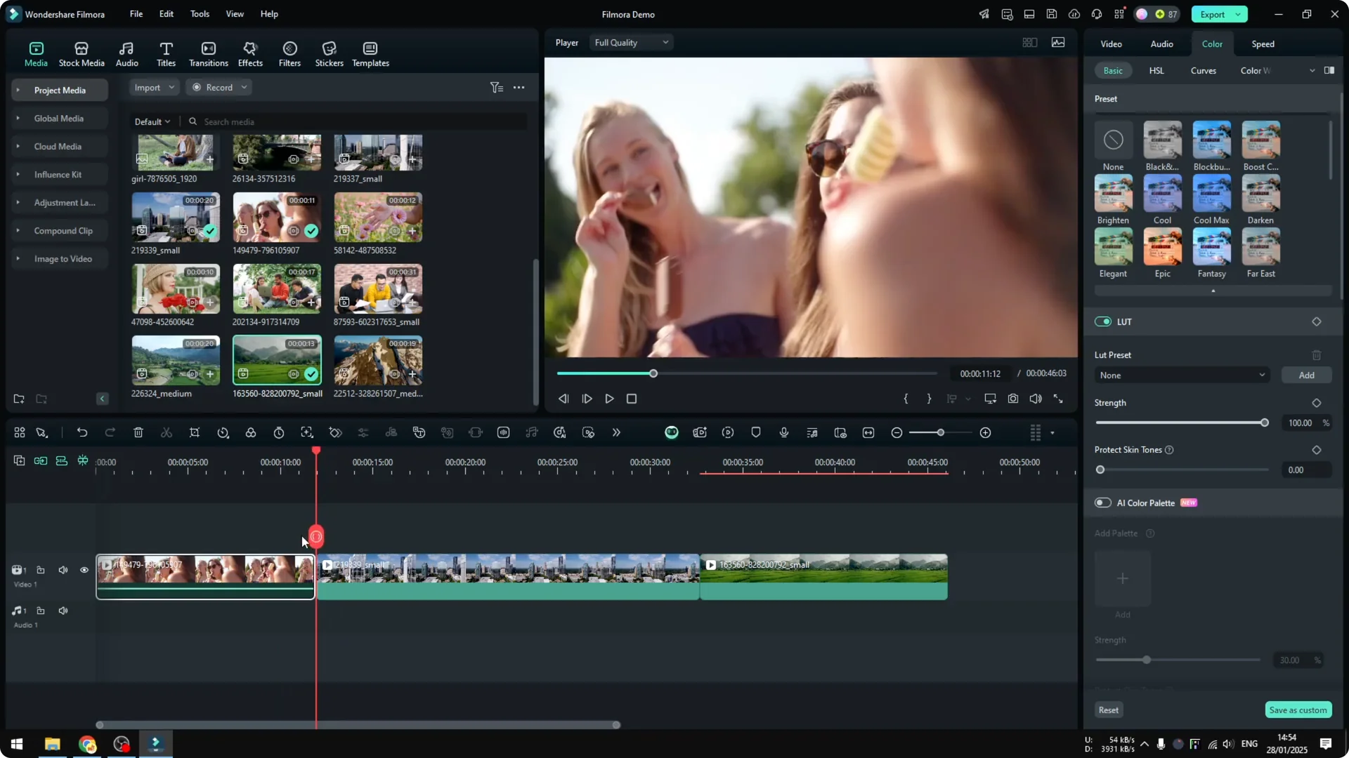 How to Color Grading in Filmora Using AI screenshot 6