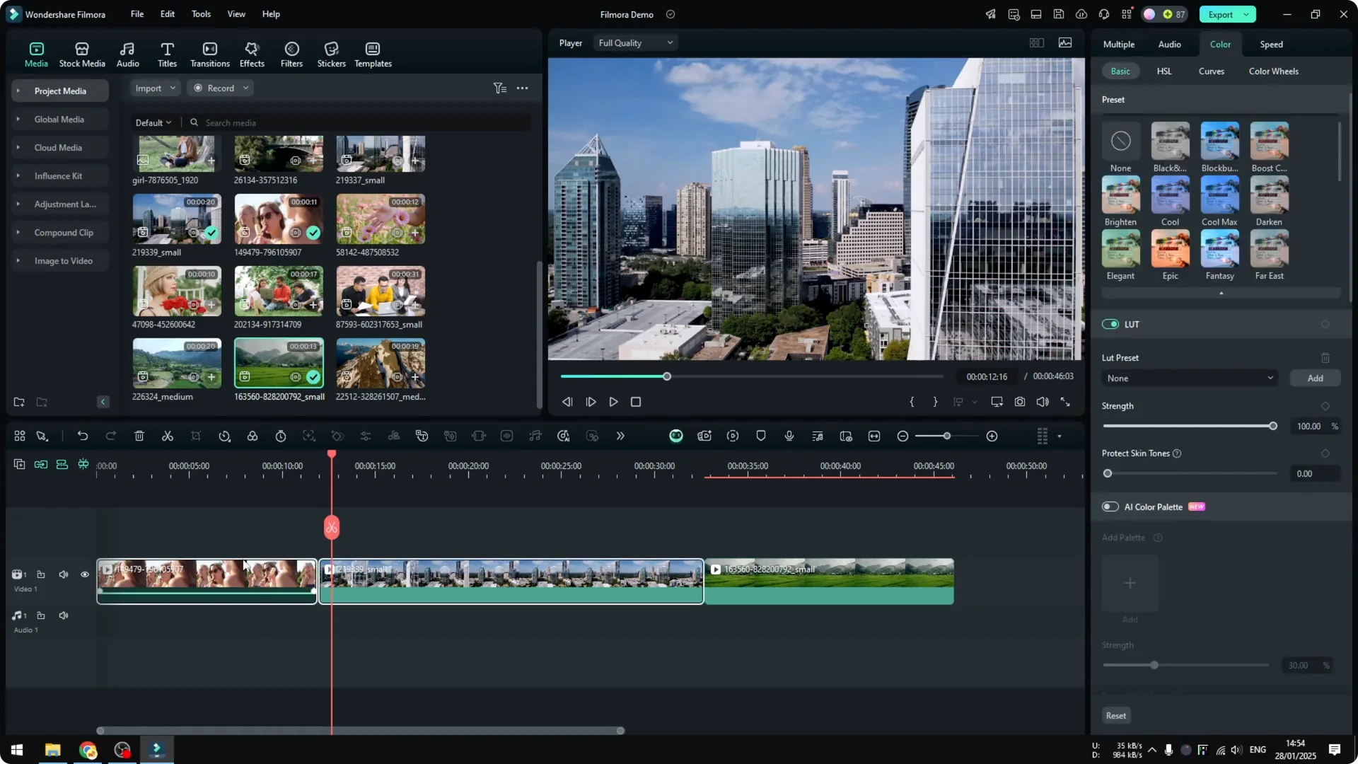 How to Color Grading in Filmora Using AI screenshot 7