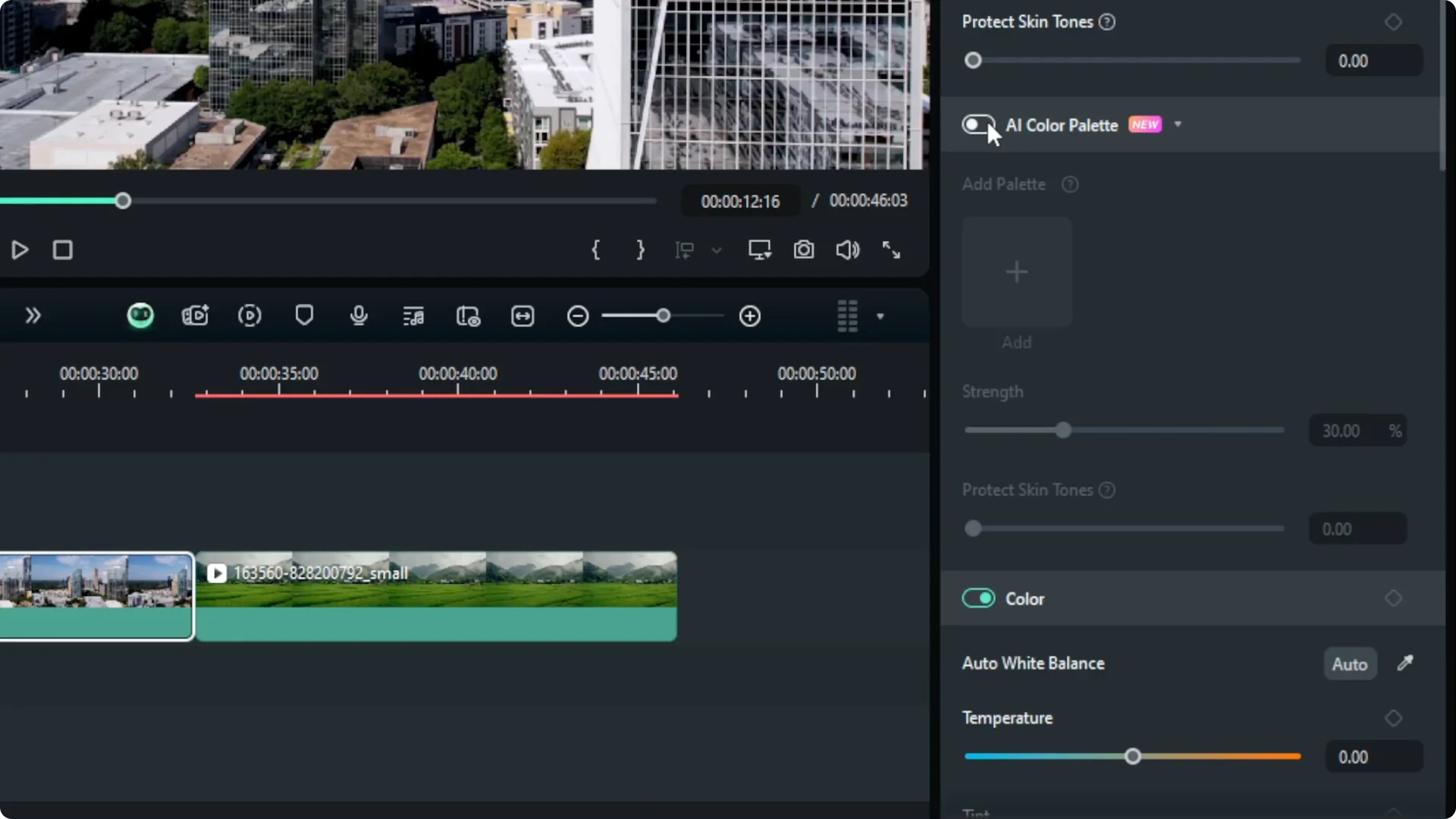 How to Color Grading in Filmora Using AI screenshot 8