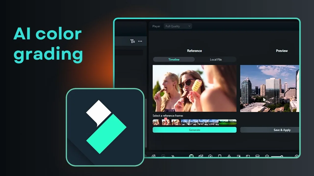 How to Color Grading in Filmora Using AI - Featured Image