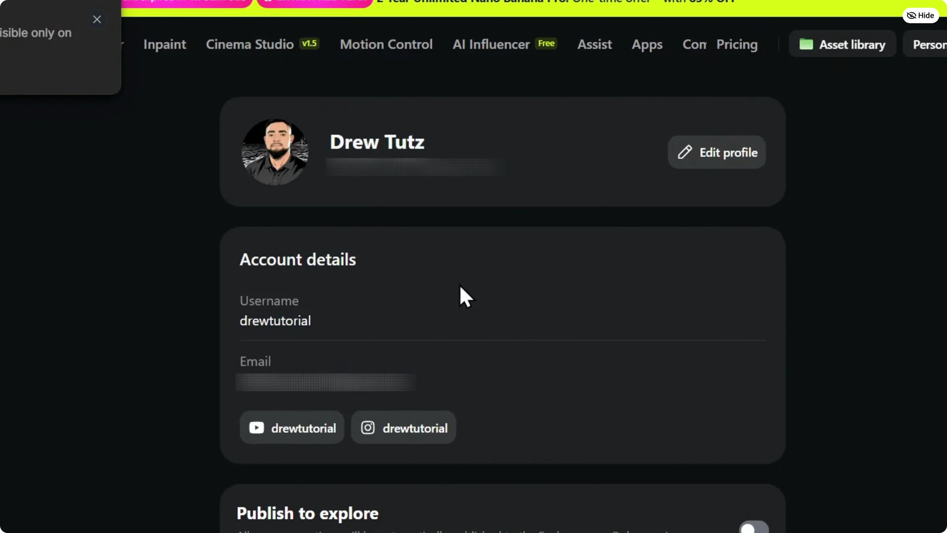 How to Connect Instagram to Higgsfield AI Quickly and Easily screenshot 5