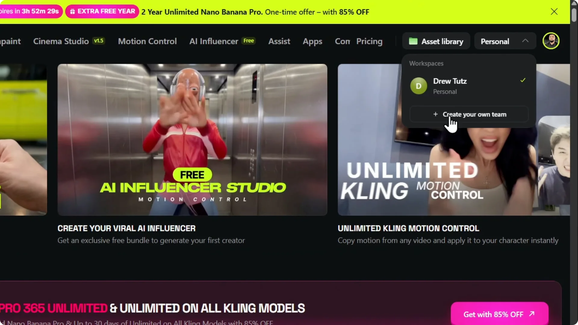 How to Create a Team in Higgsfield AI Quickly and Easily screenshot 2
