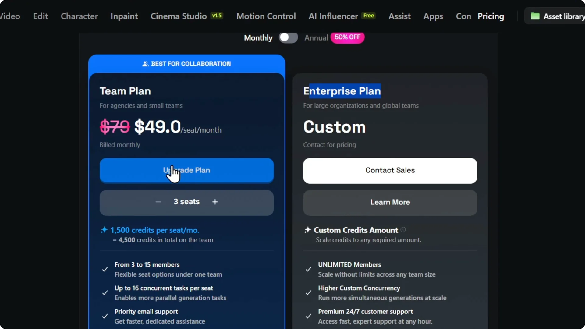 How to Create a Team in Higgsfield AI Quickly and Easily screenshot 3