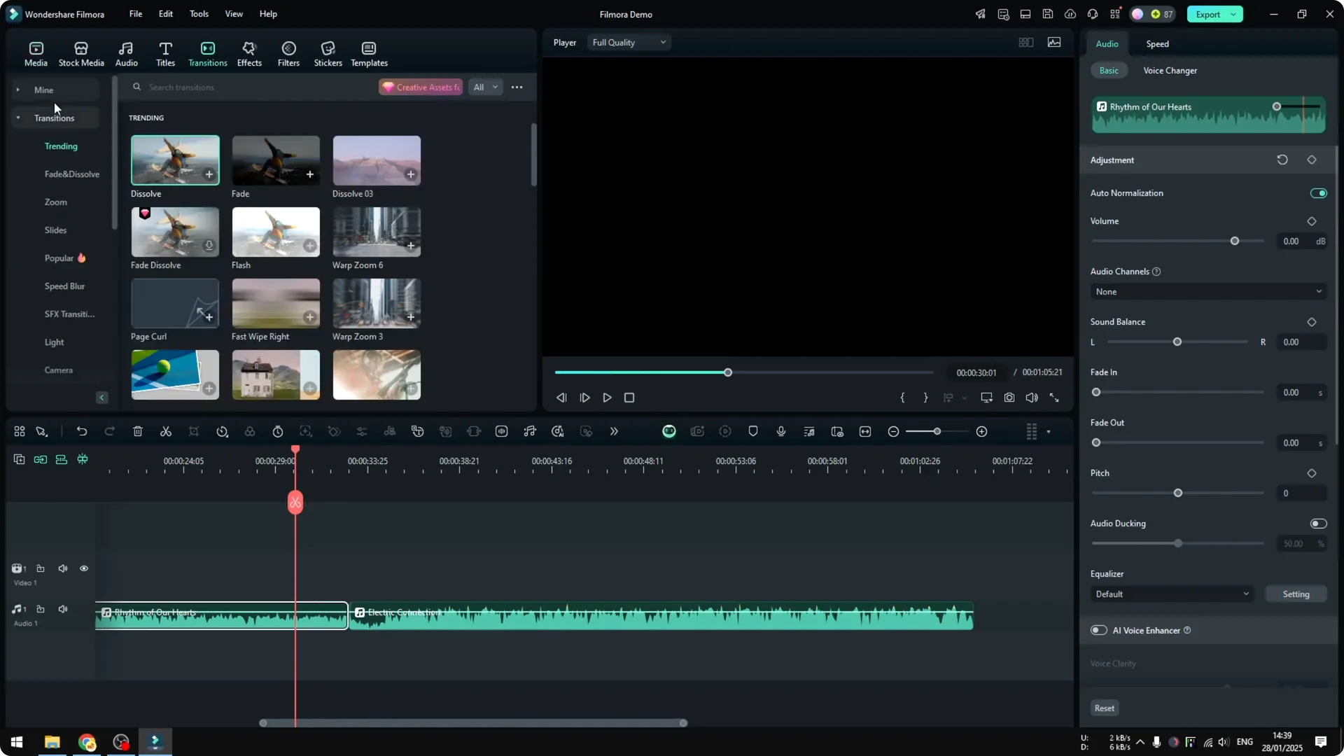 How to Create Audio Crossfade Effect in Filmora screenshot 4