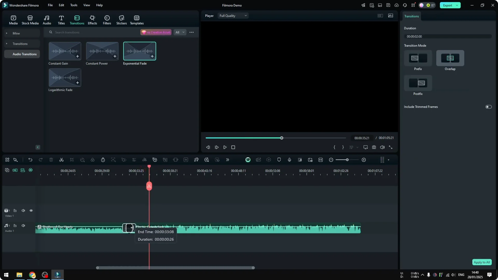 How to Create Audio Crossfade Effect in Filmora screenshot 7