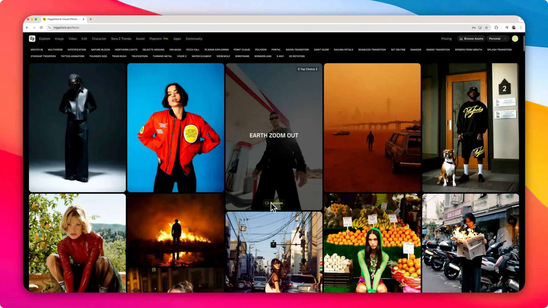 How to Create Cinematic Effects & Motion from Any Image with Higgsfield AI screenshot 2