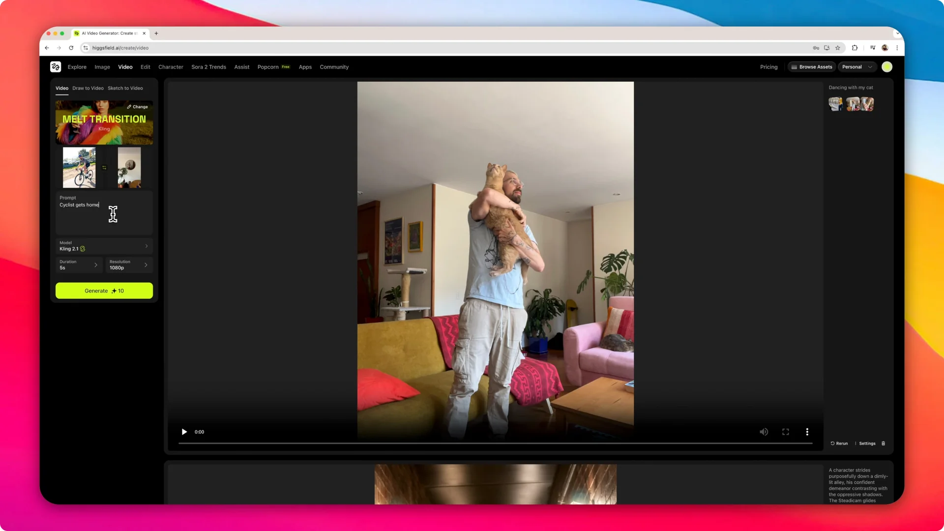 How to Create Cinematic Effects & Motion from Any Image with Higgsfield AI screenshot 4