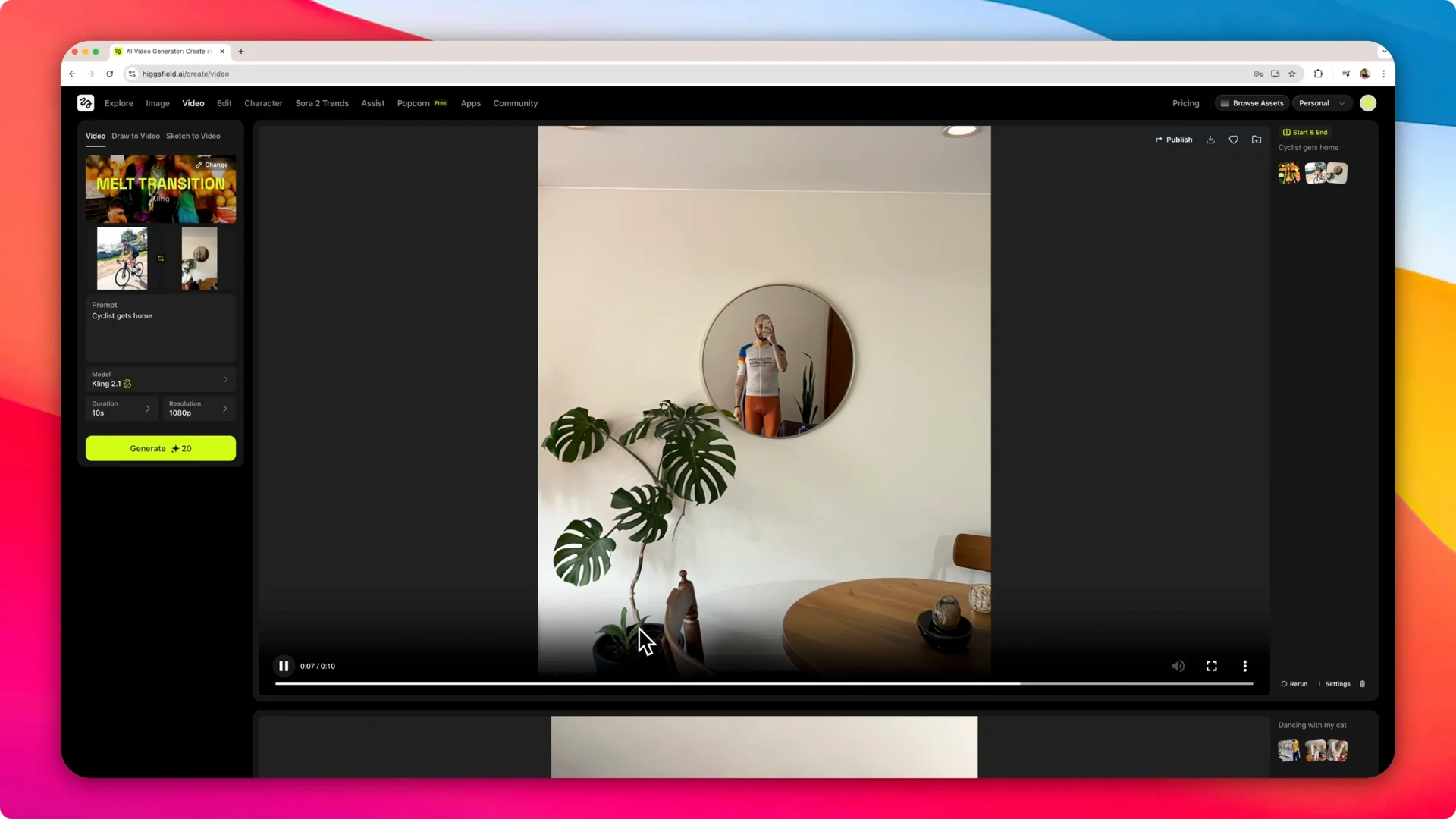 How to Create Cinematic Effects & Motion from Any Image with Higgsfield AI screenshot 7