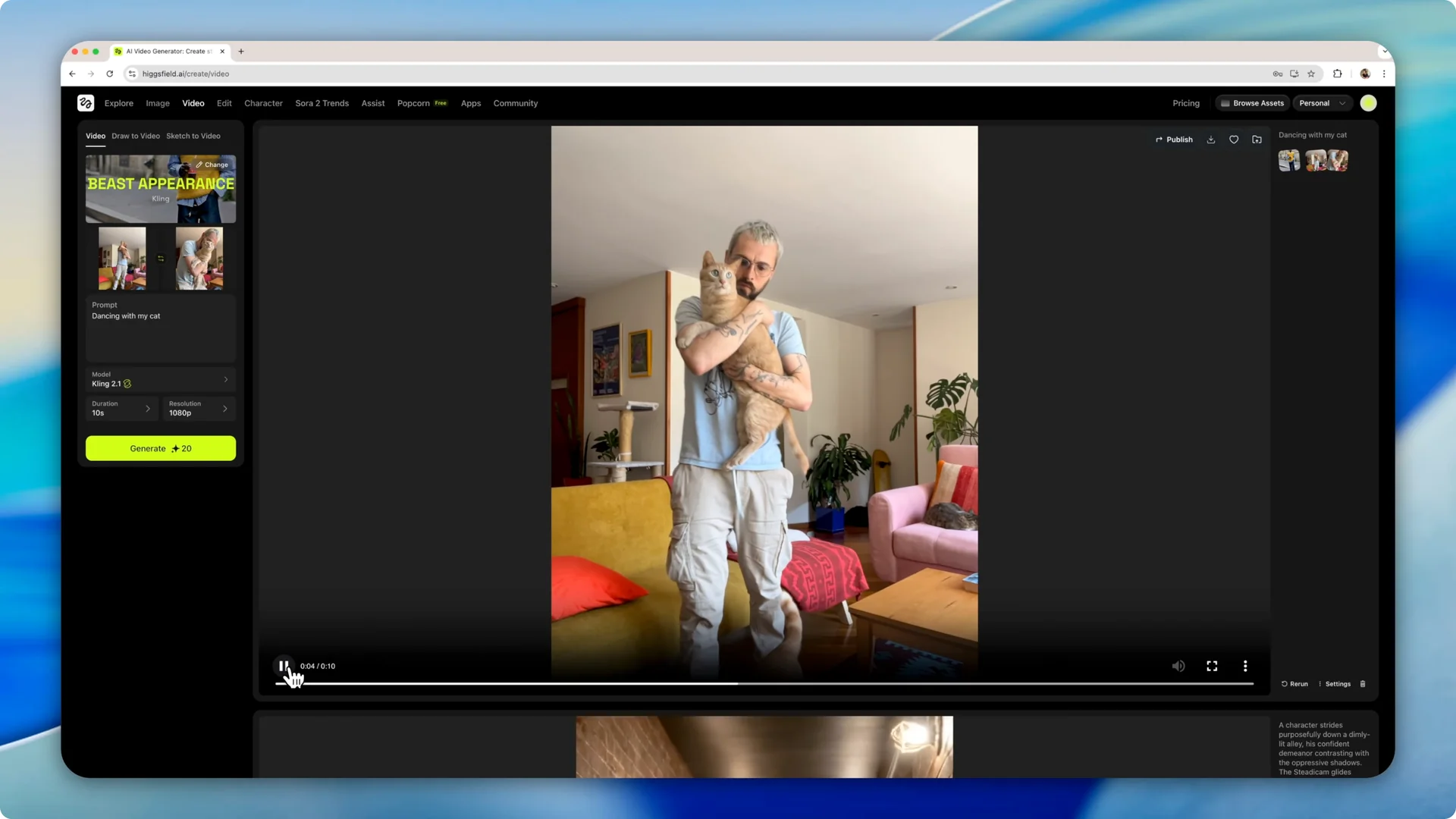 How to Create Viral Commercials & UGC Videos with Higgsfield AI screenshot 4