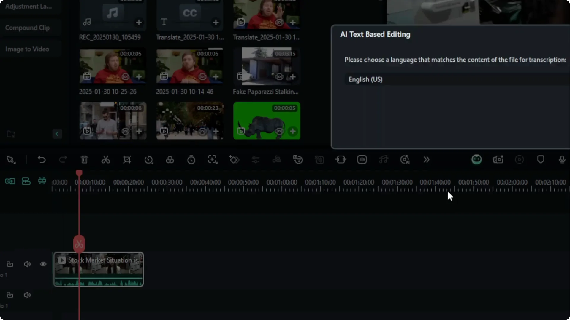 How to Edit Video Using Text in Filmora screenshot 1