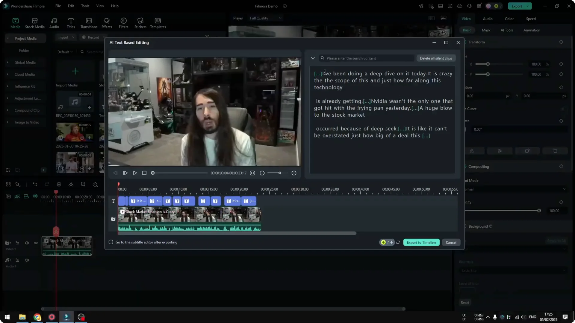 How to Edit Video Using Text in Filmora screenshot 4
