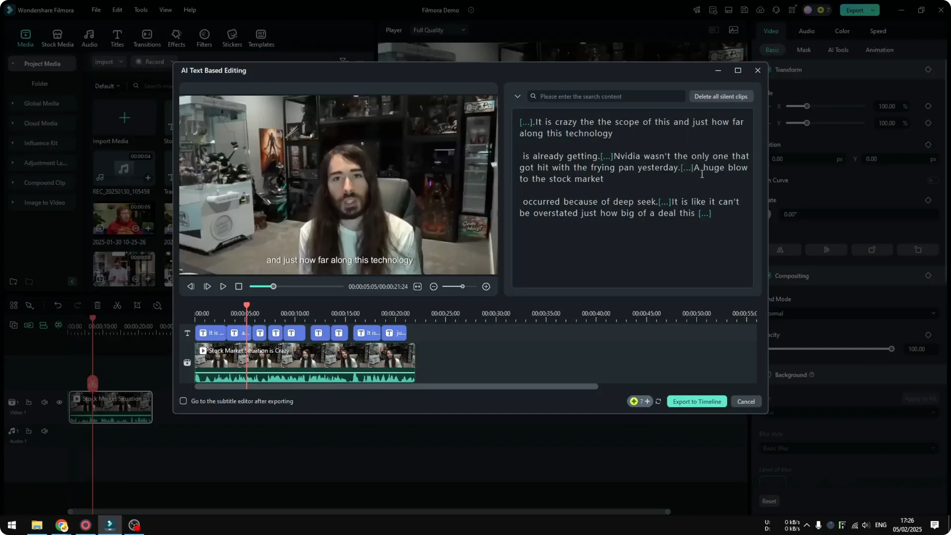 How to Edit Video Using Text in Filmora screenshot 6