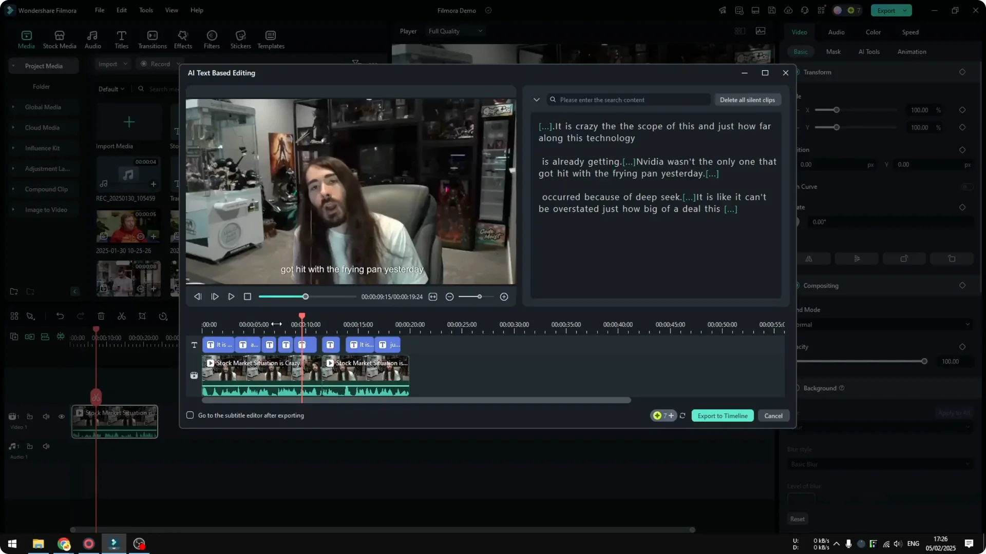 How to Edit Video Using Text in Filmora screenshot 7
