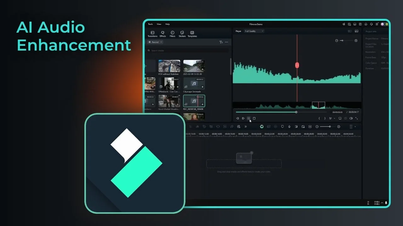 How to Improve Audio Using AI Quality in Filmora - Featured Image