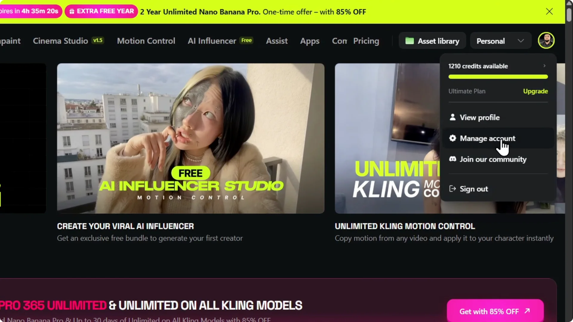 How to Link Your YouTube Channel in Higgsfield AI Quickly screenshot 1