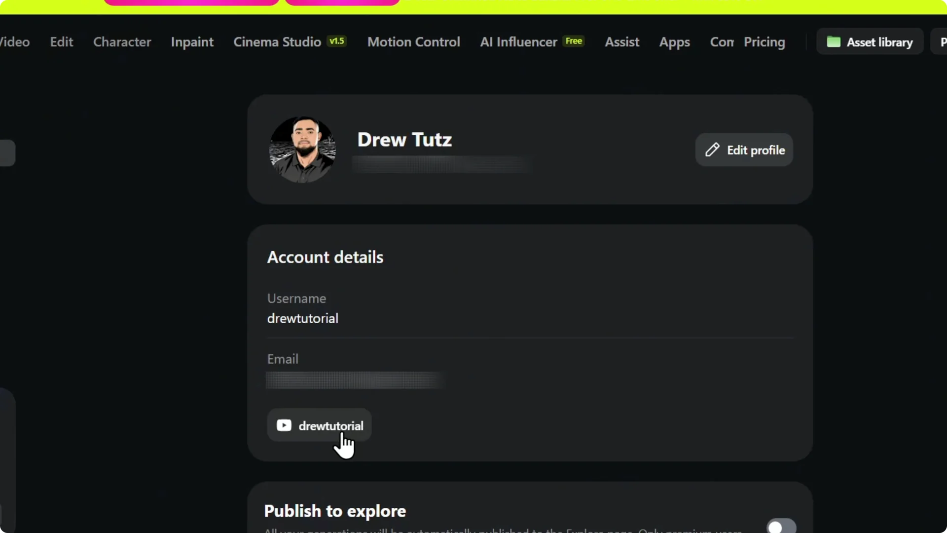 How to Link Your YouTube Channel to Higgsfield AI Quickly screenshot 5