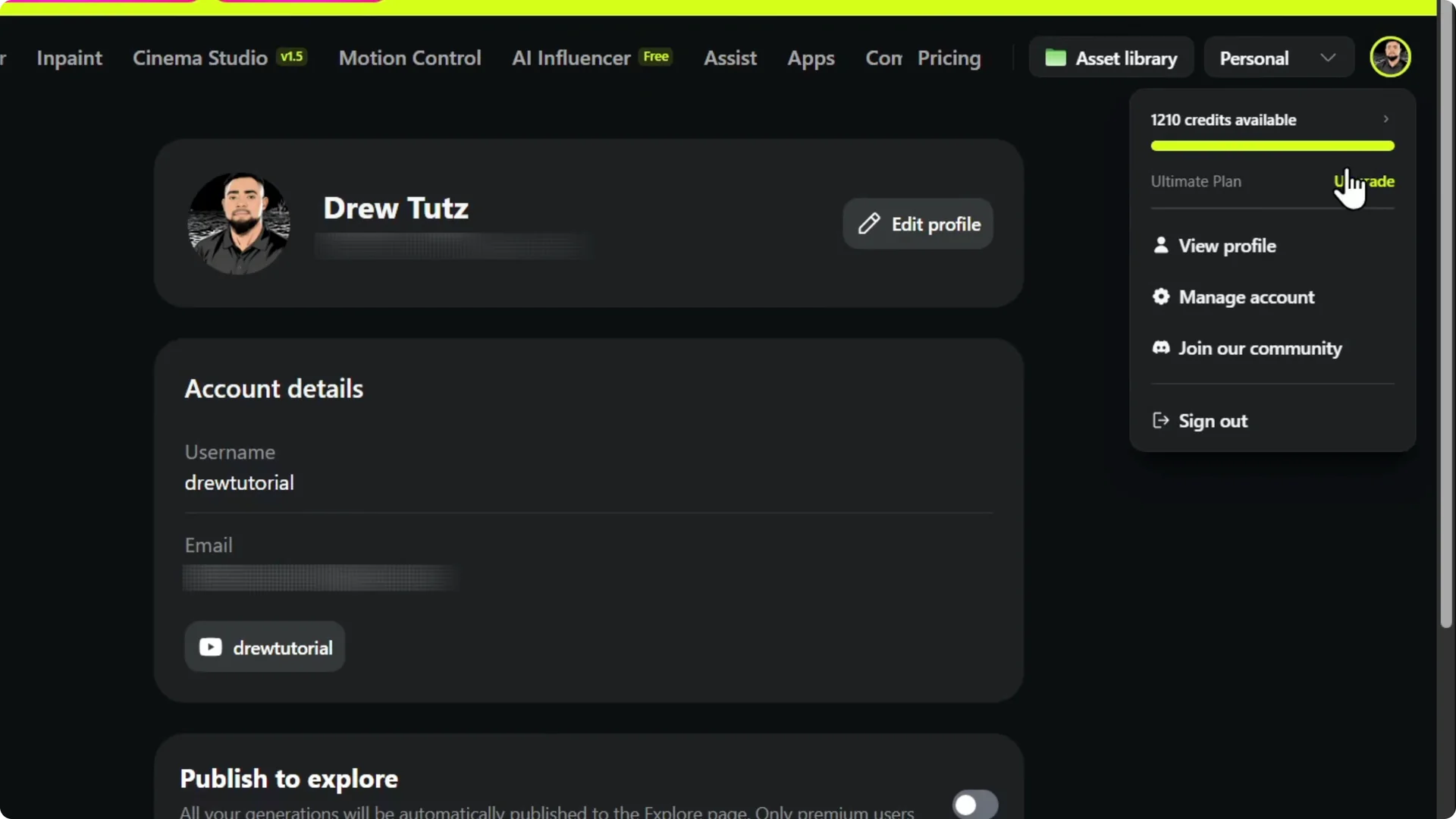 How to Link Your YouTube Channel to Higgsfield AI Quickly screenshot 7