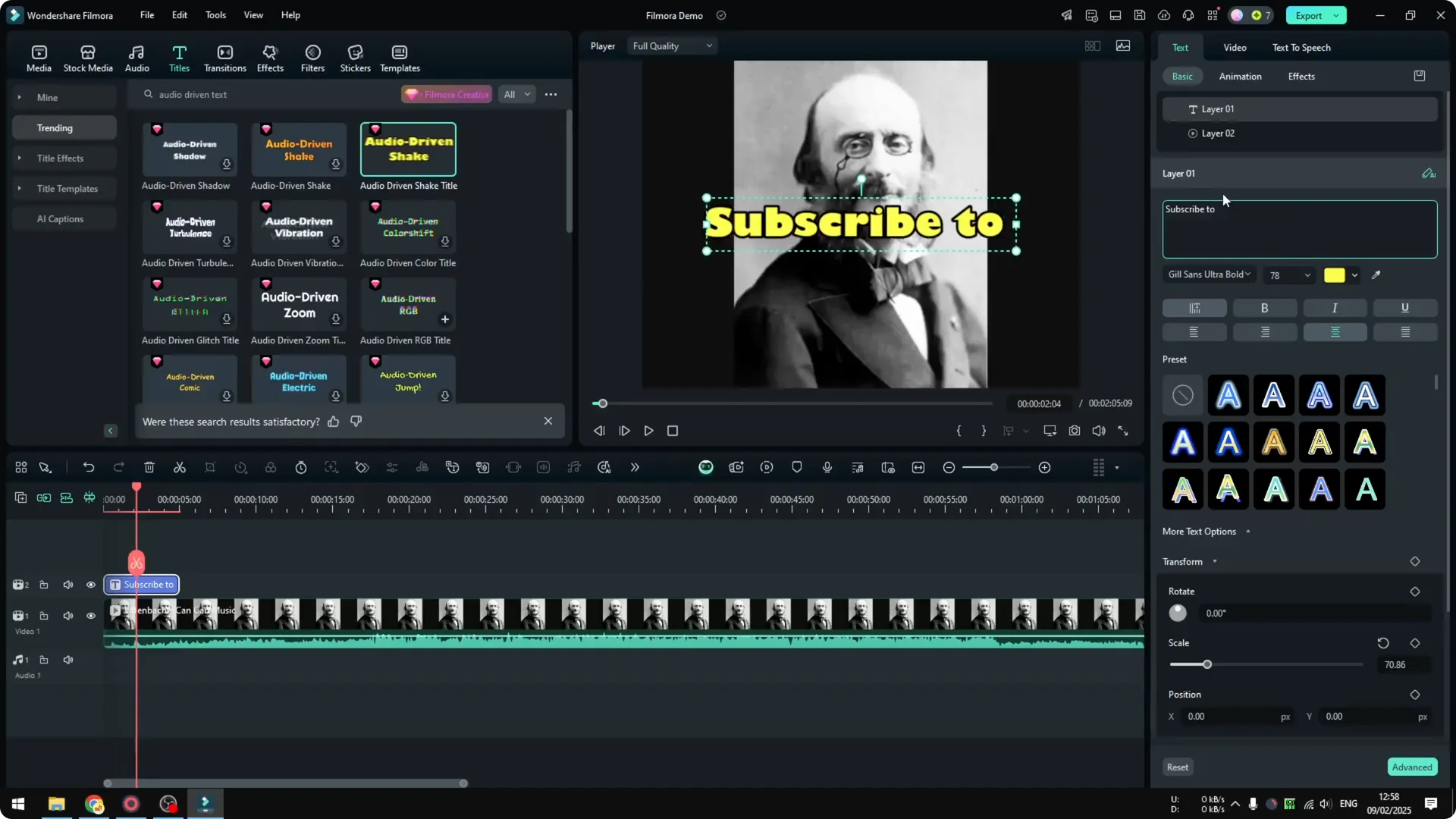 How to Make Text Effect Respond to Audio in Filmora screenshot 8