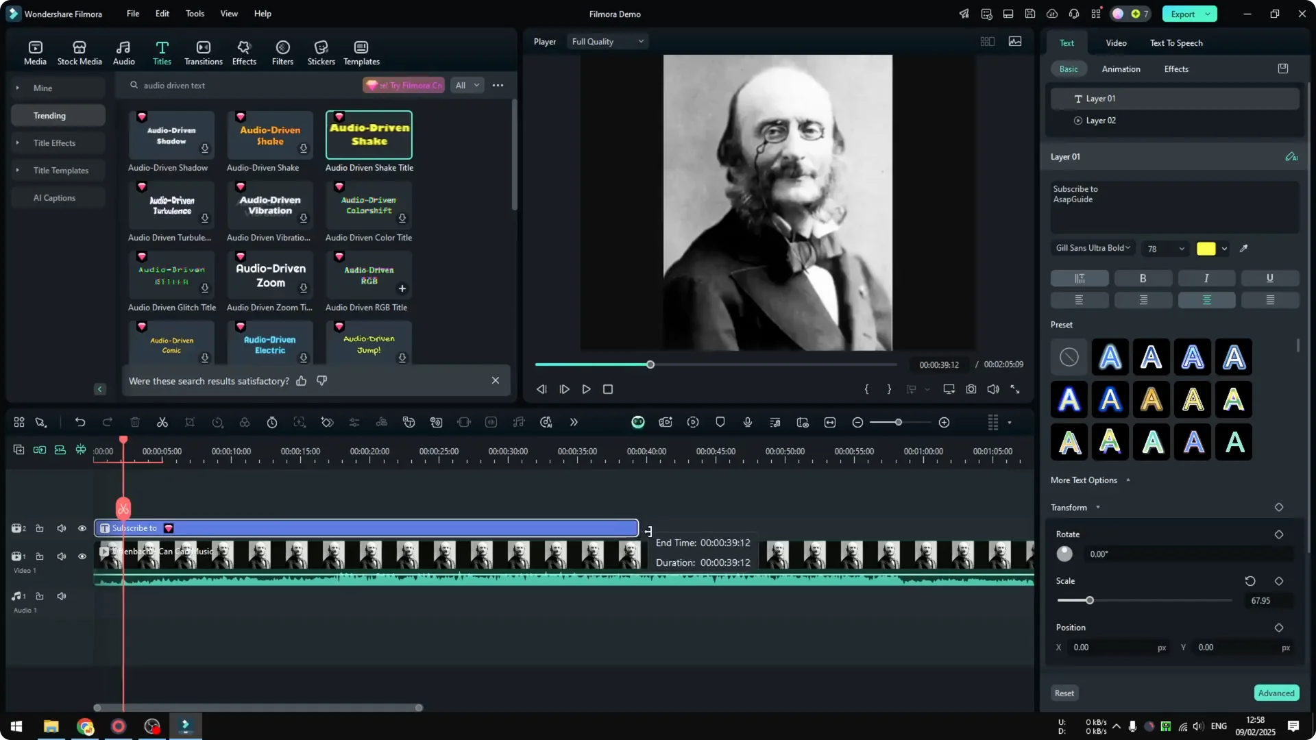 How to Make Text Effect Respond to Audio in Filmora screenshot 9