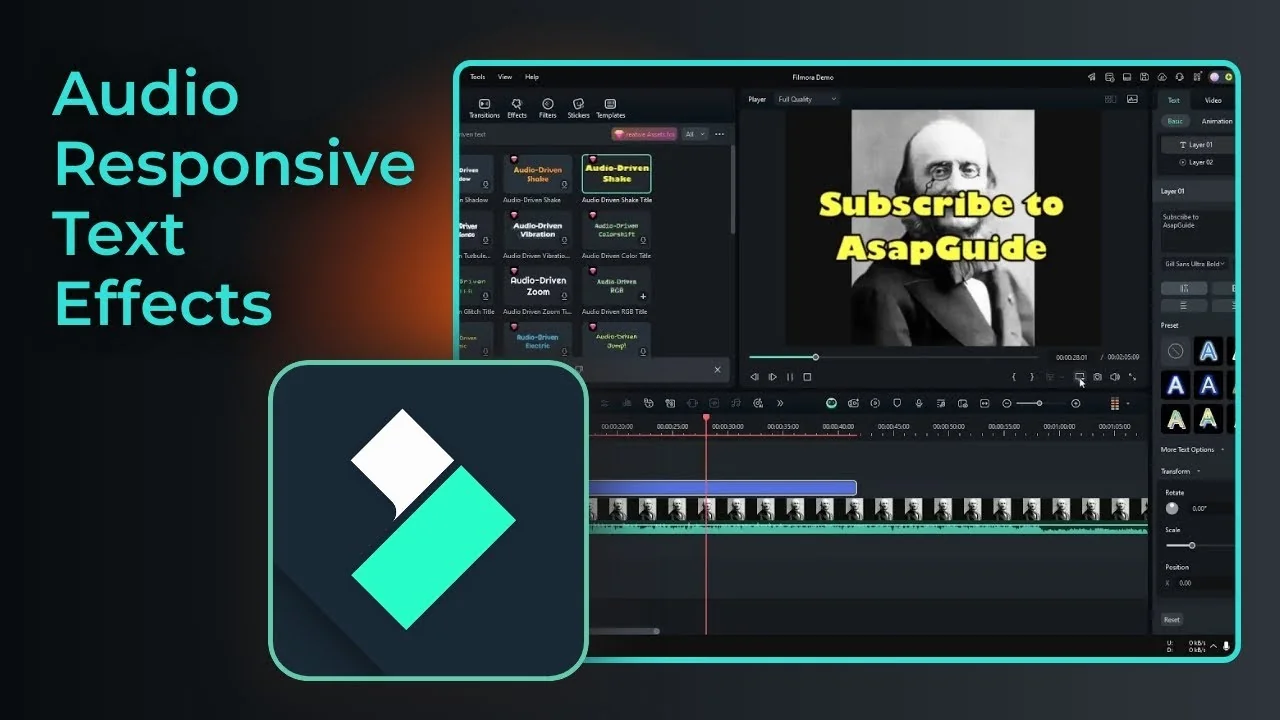How to Make Text Effect Respond to Audio in Filmora - Featured Image