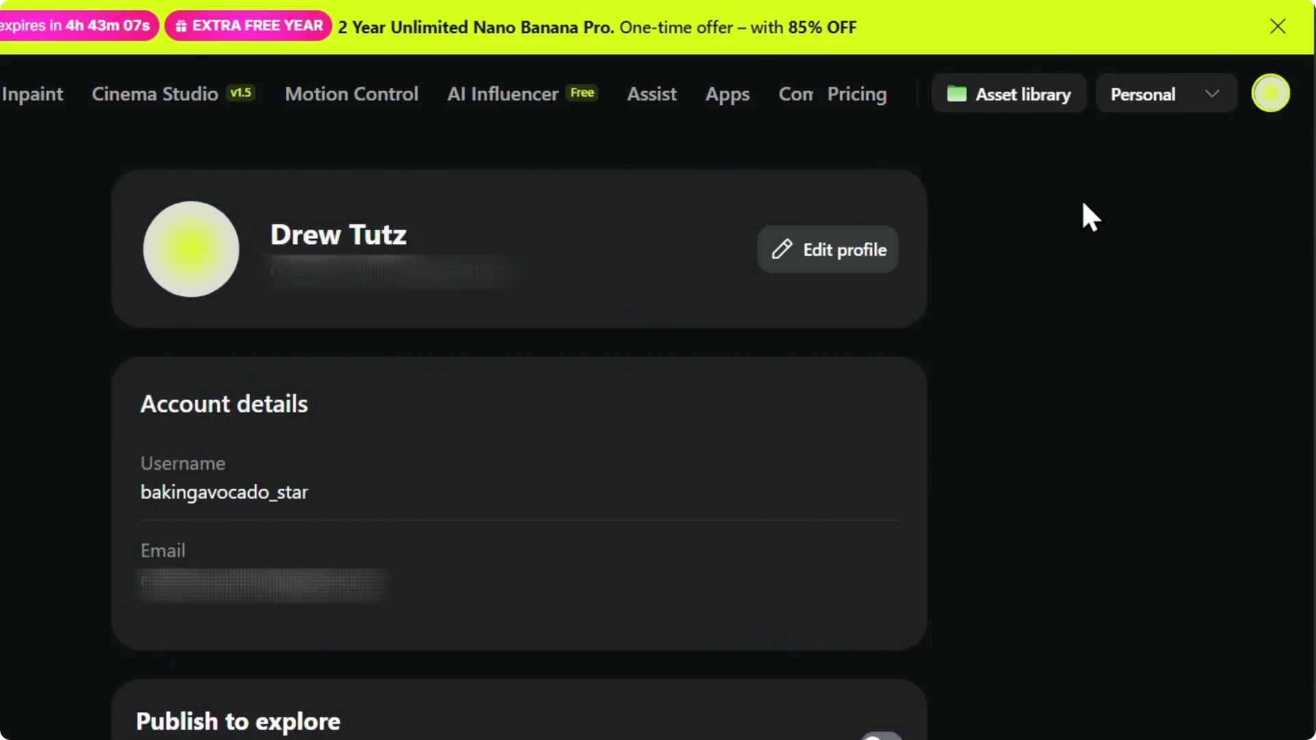 How to Publish Generations on Higgsfield AI Explore Page screenshot 3