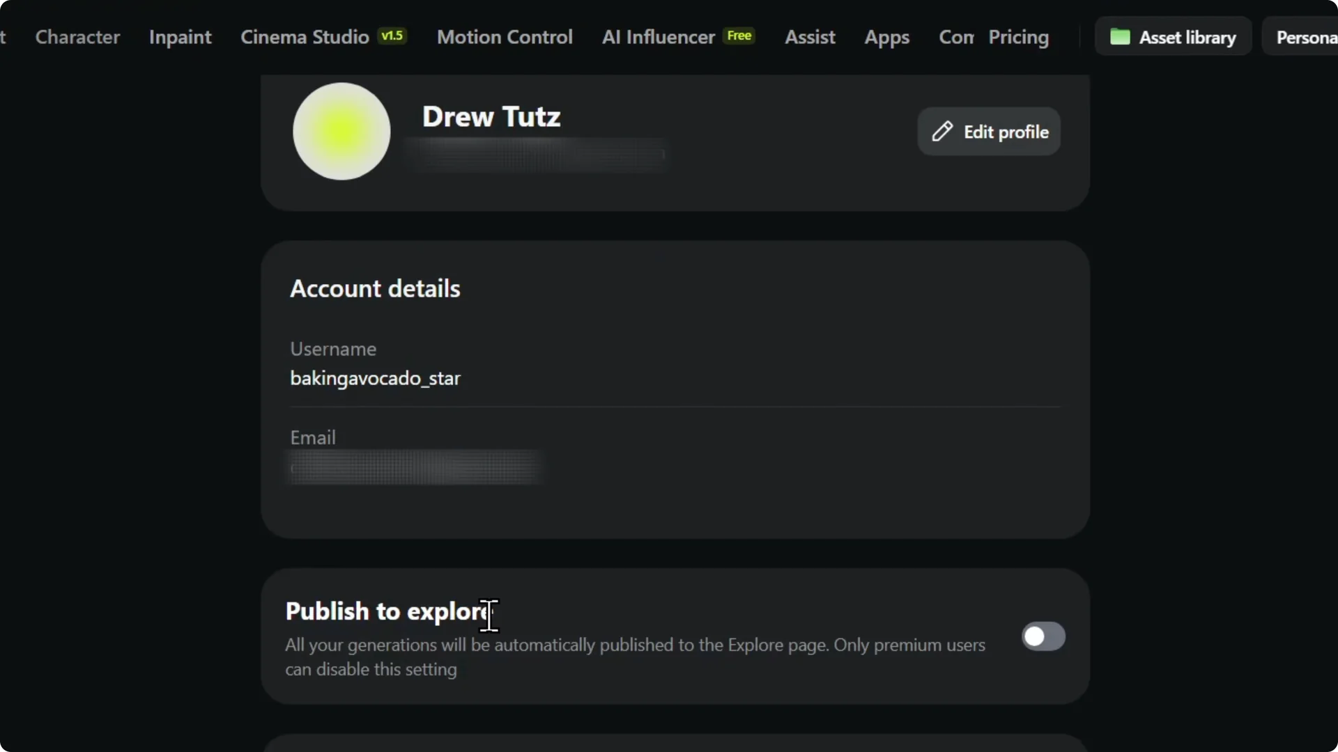 How to Publish Generations on Higgsfield AI Explore Page screenshot 4
