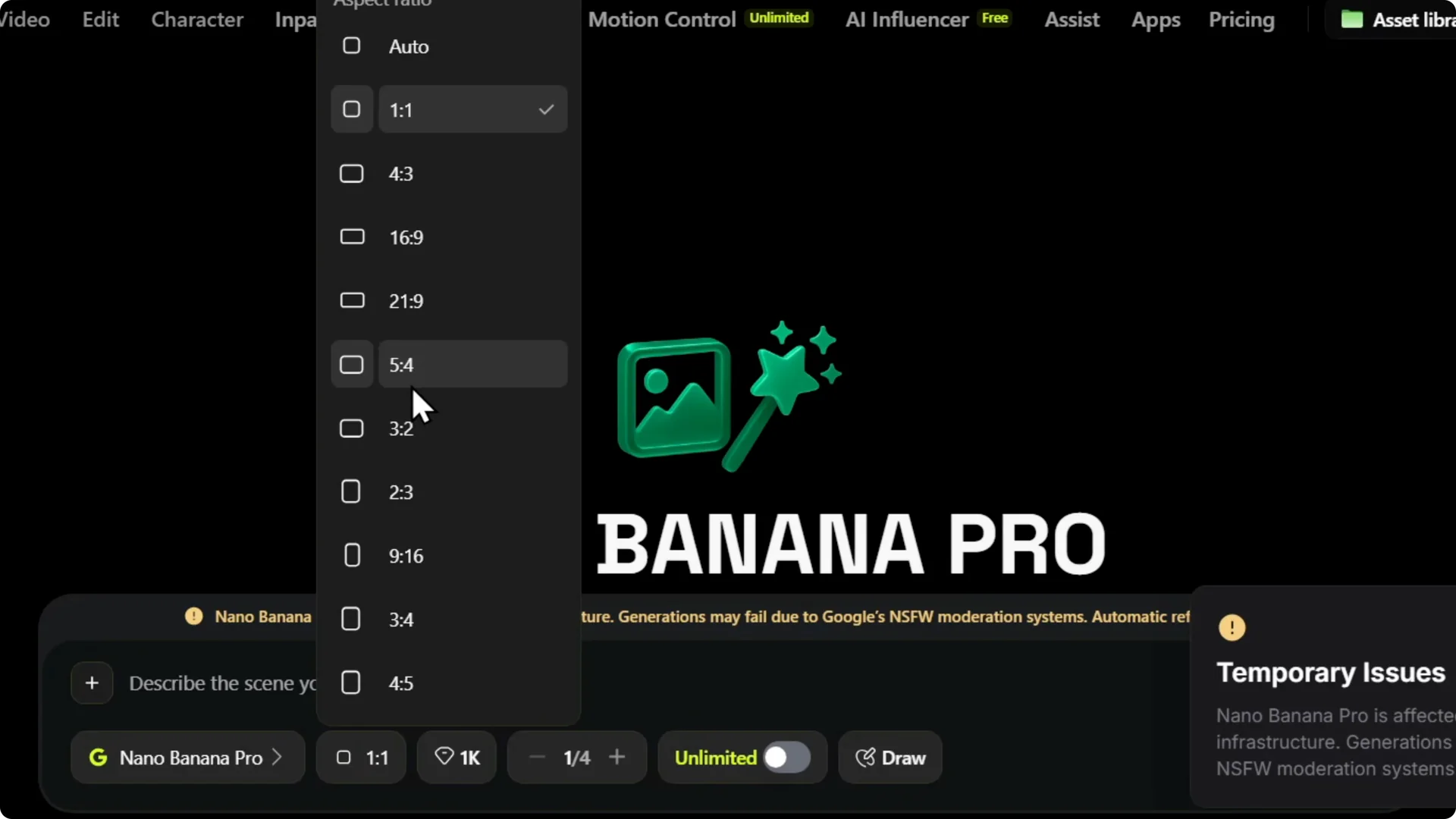 How to Quickly Change Aspect Ratio in Higgsfield AI screenshot 5