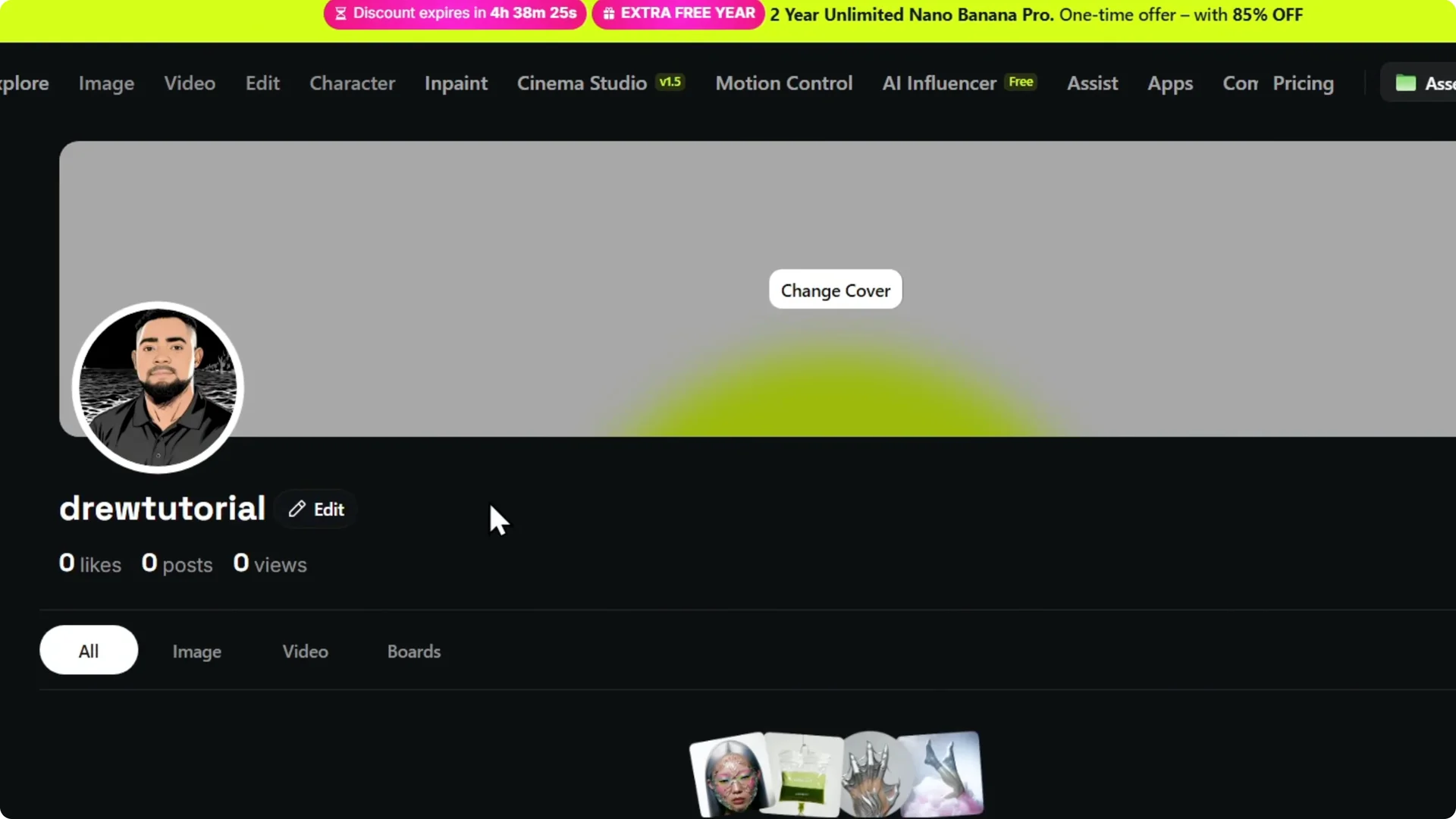 How to Quickly Change Your Higgsfield AI Username screenshot 7